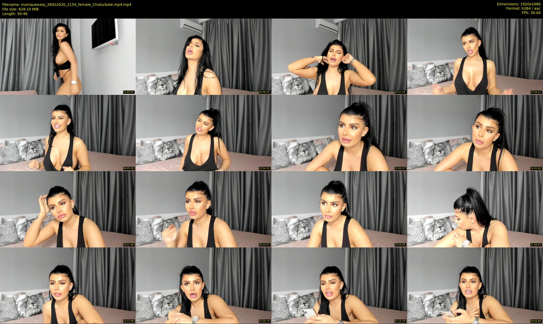 moniqueeass — 31 minute Chaturbate female cam show recording, 1080p, Feb 26, 2020