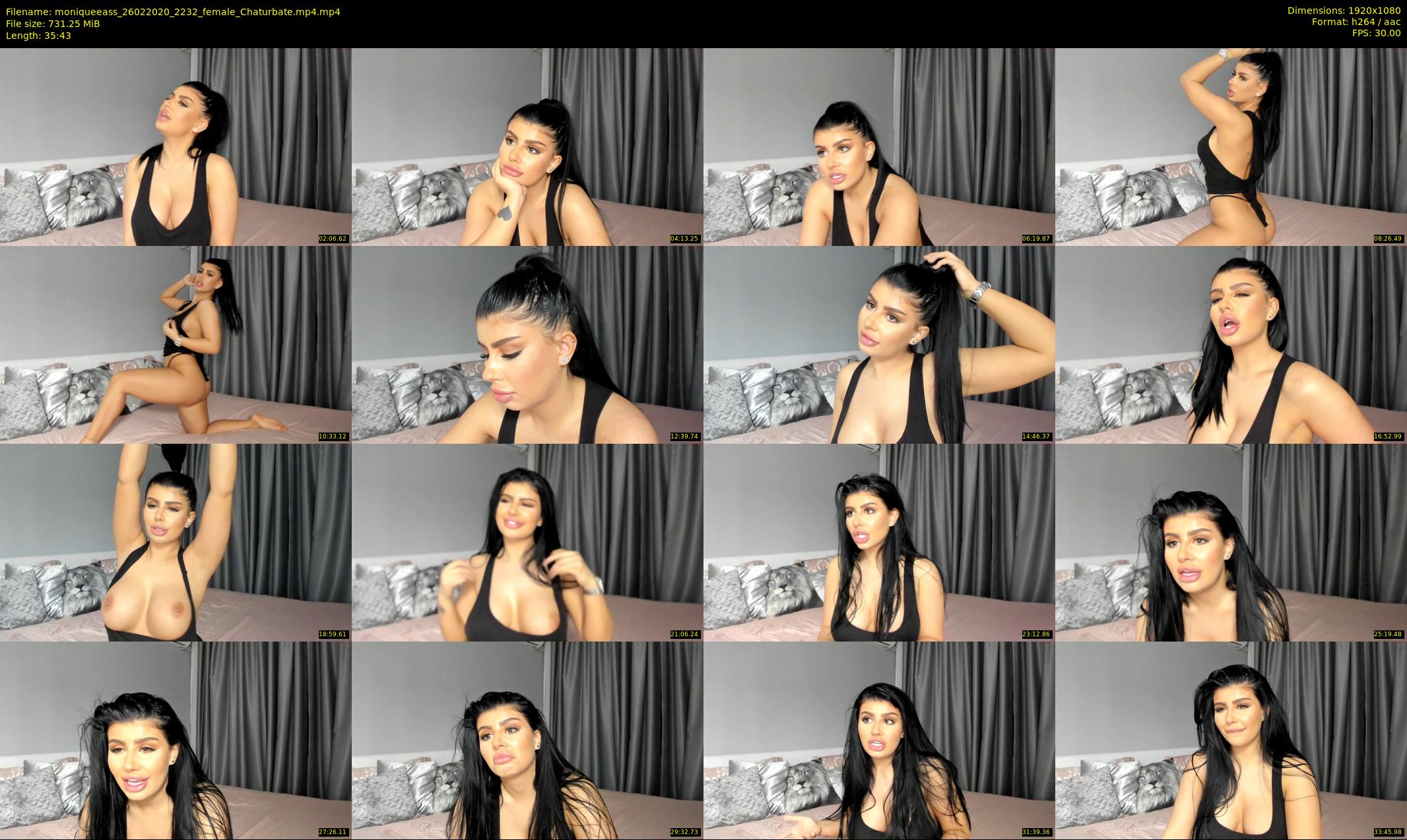 moniqueeass — 36 minute Chaturbate female cam show recording, 1080p, Feb 26, 2020