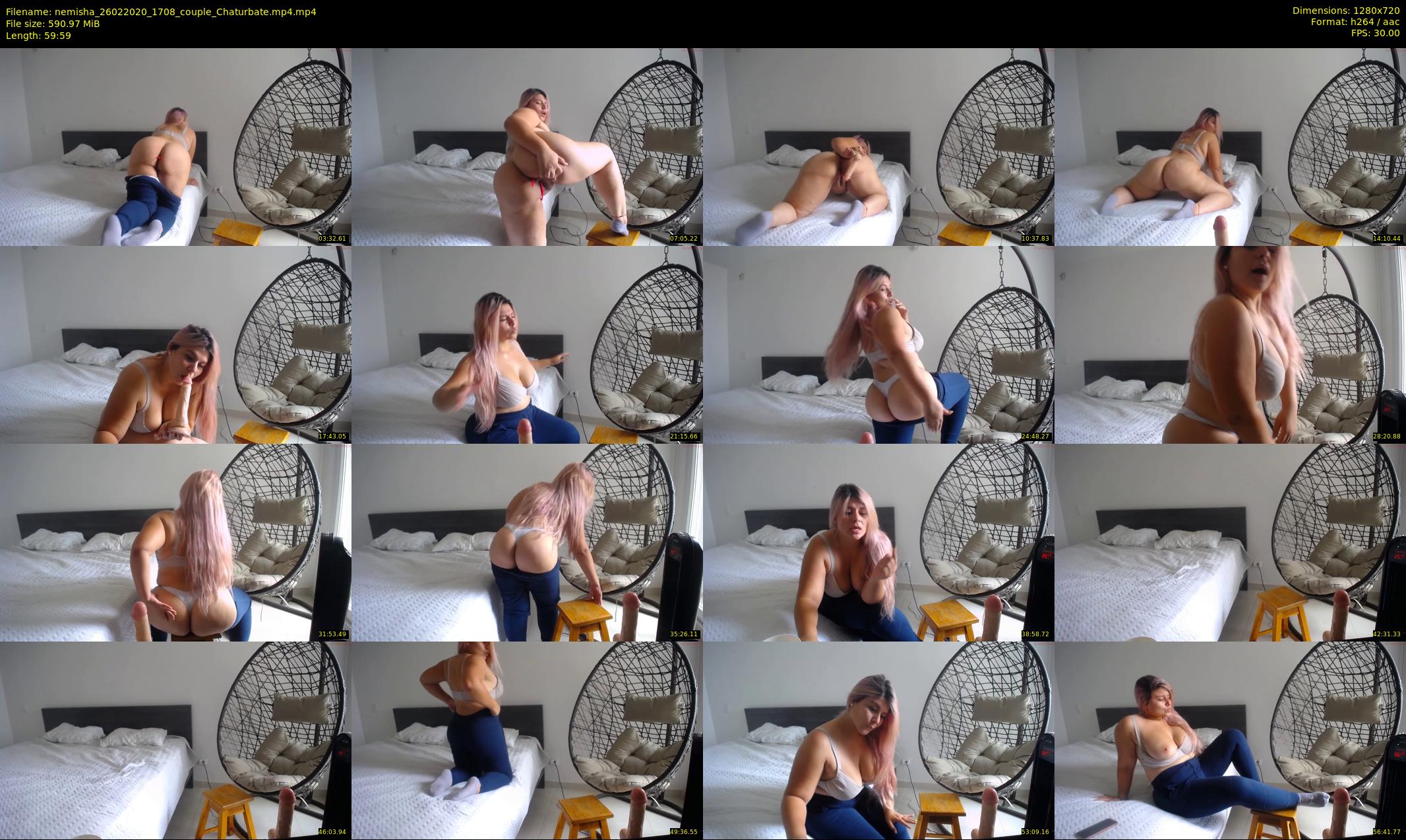 nemisha — 60 minute Chaturbate female cam show recording, 720p, Feb 26, 2020