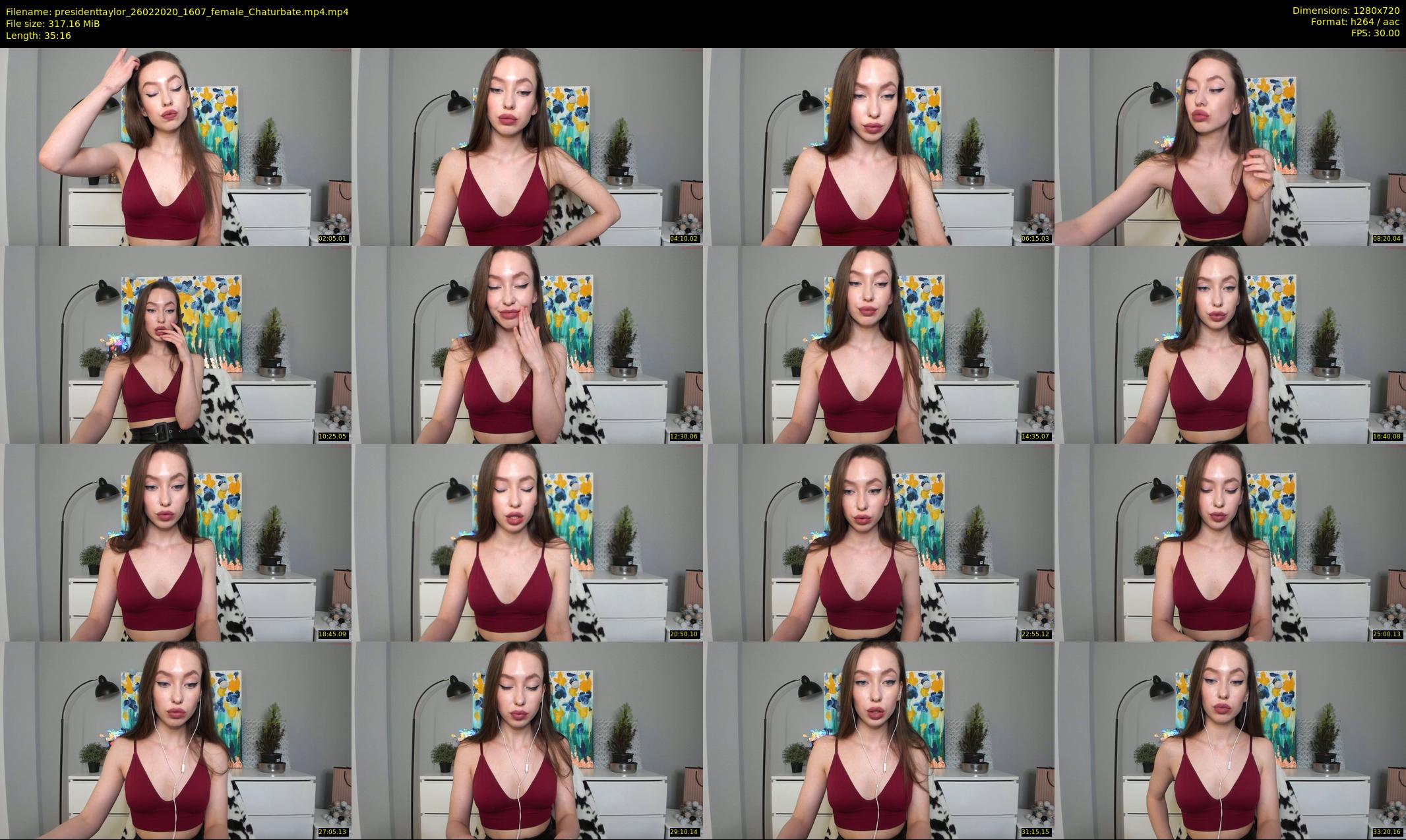 presidenttaylor — 36 minute Chaturbate female cam show recording, 720p, Feb 26, 2020