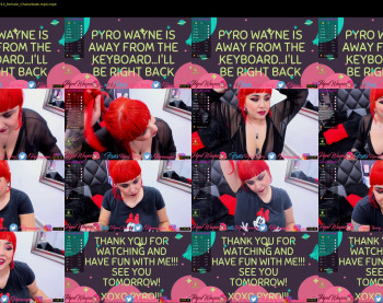 pyrowayne — 24 minute Chaturbate female cam show recording, 720p, Feb 27, 2020