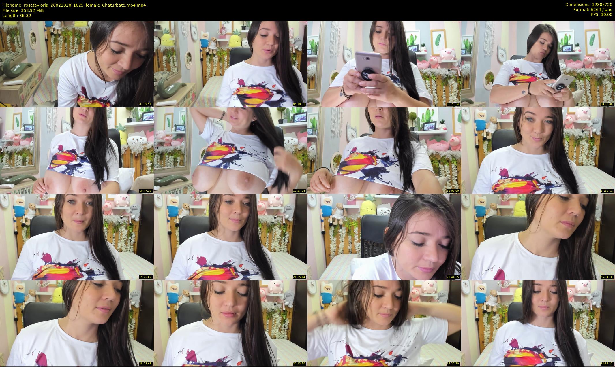 rosetaylorla — 37 minute Chaturbate female cam show recording, 720p, Feb 26, 2020