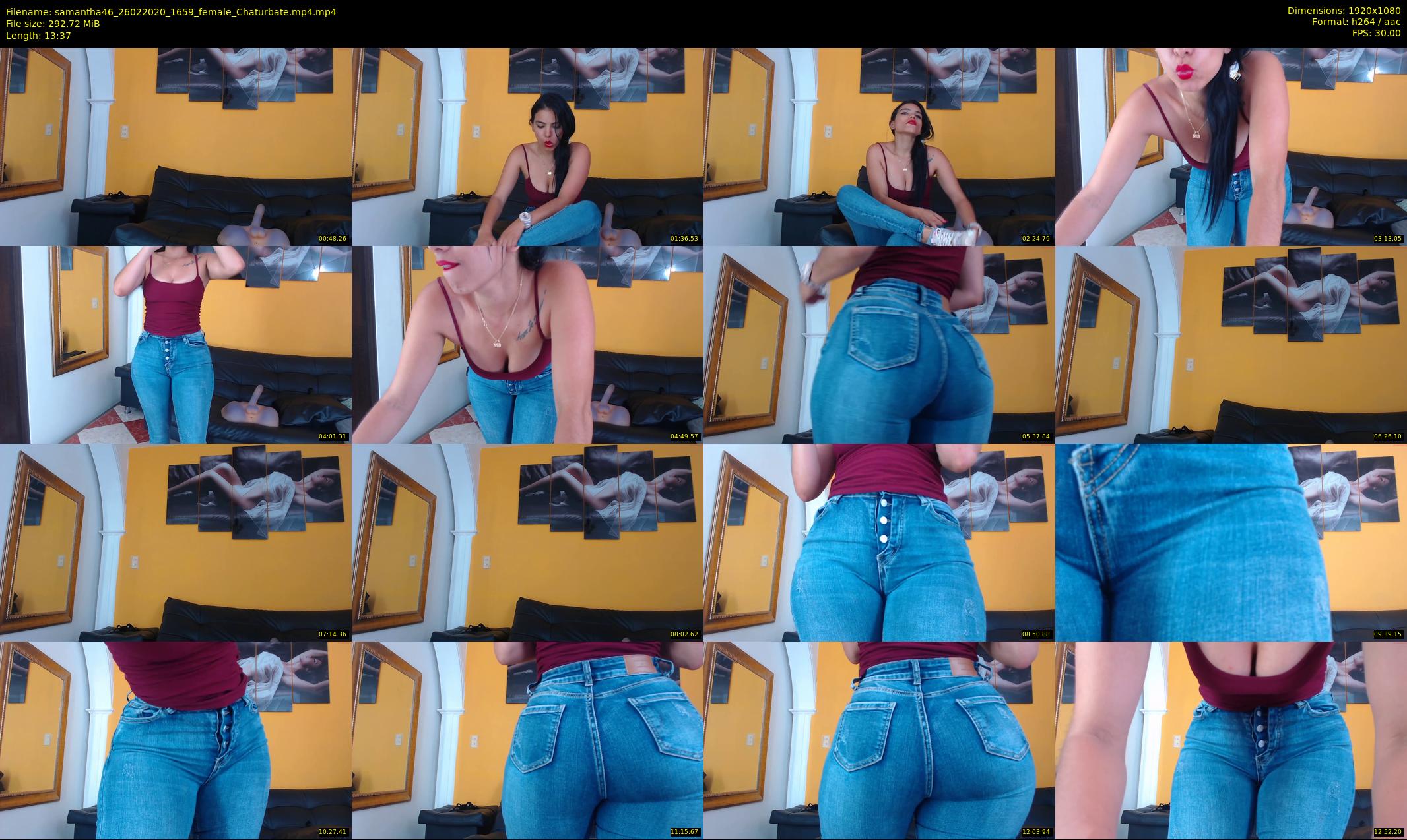 samantha46 — 14 minute Chaturbate female cam show recording, 1080p, Feb 26, 2020