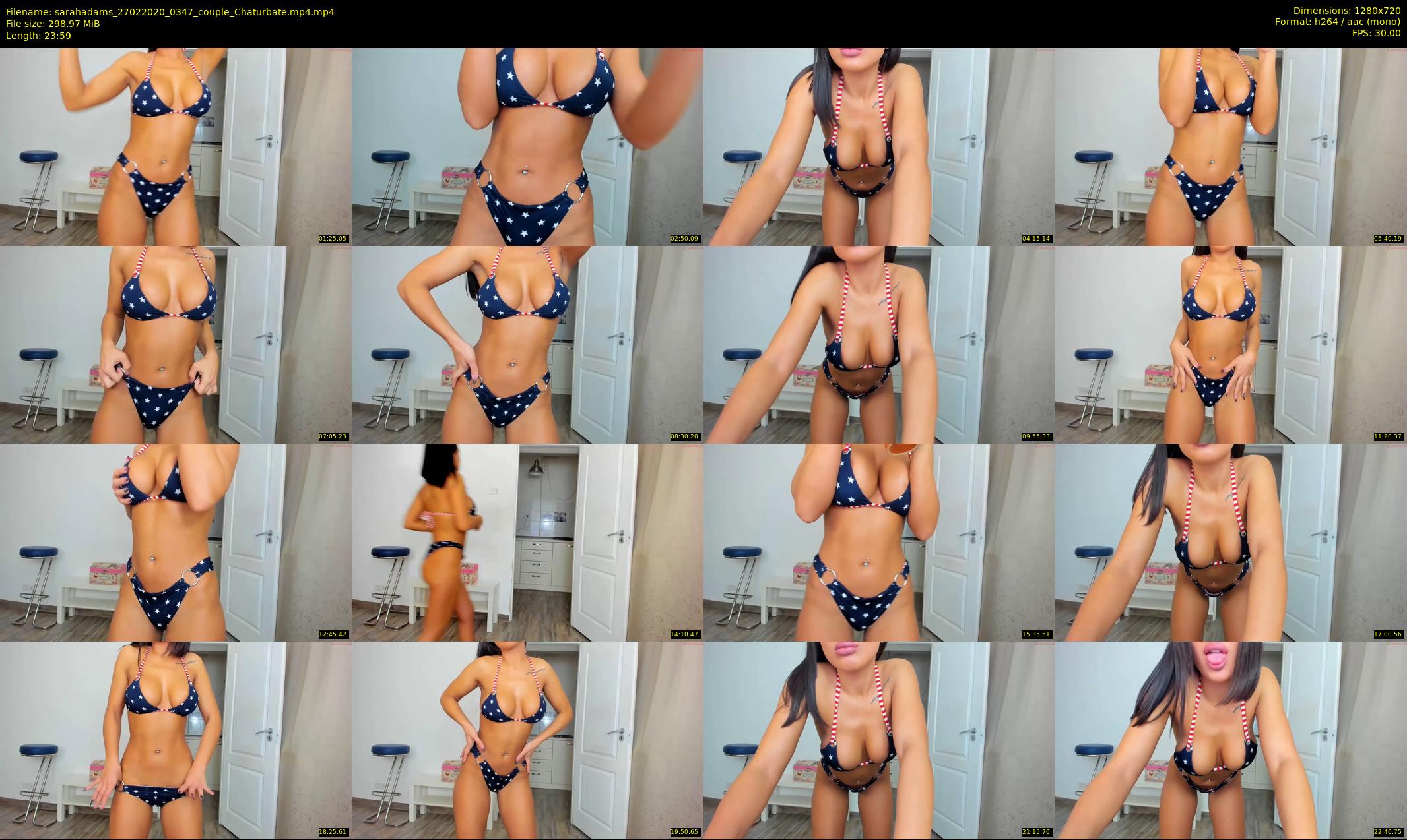 sarahadams — 24 minute Chaturbate female cam show recording, 720p, Feb 27, 2020
