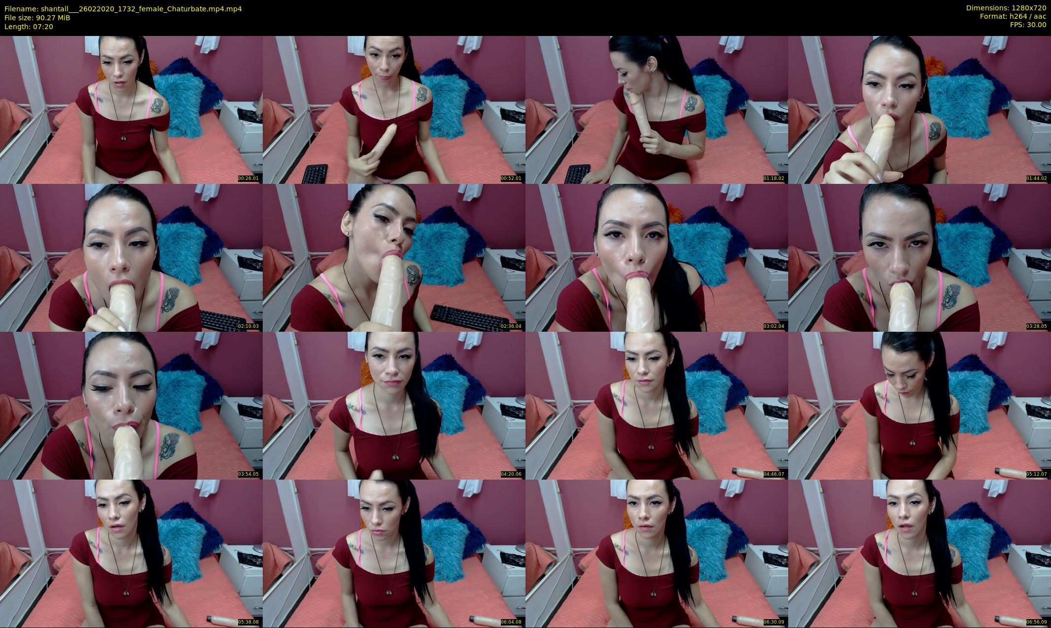 shantall__ — 8 minute Chaturbate female cam show recording, 720p, Feb 26, 2020