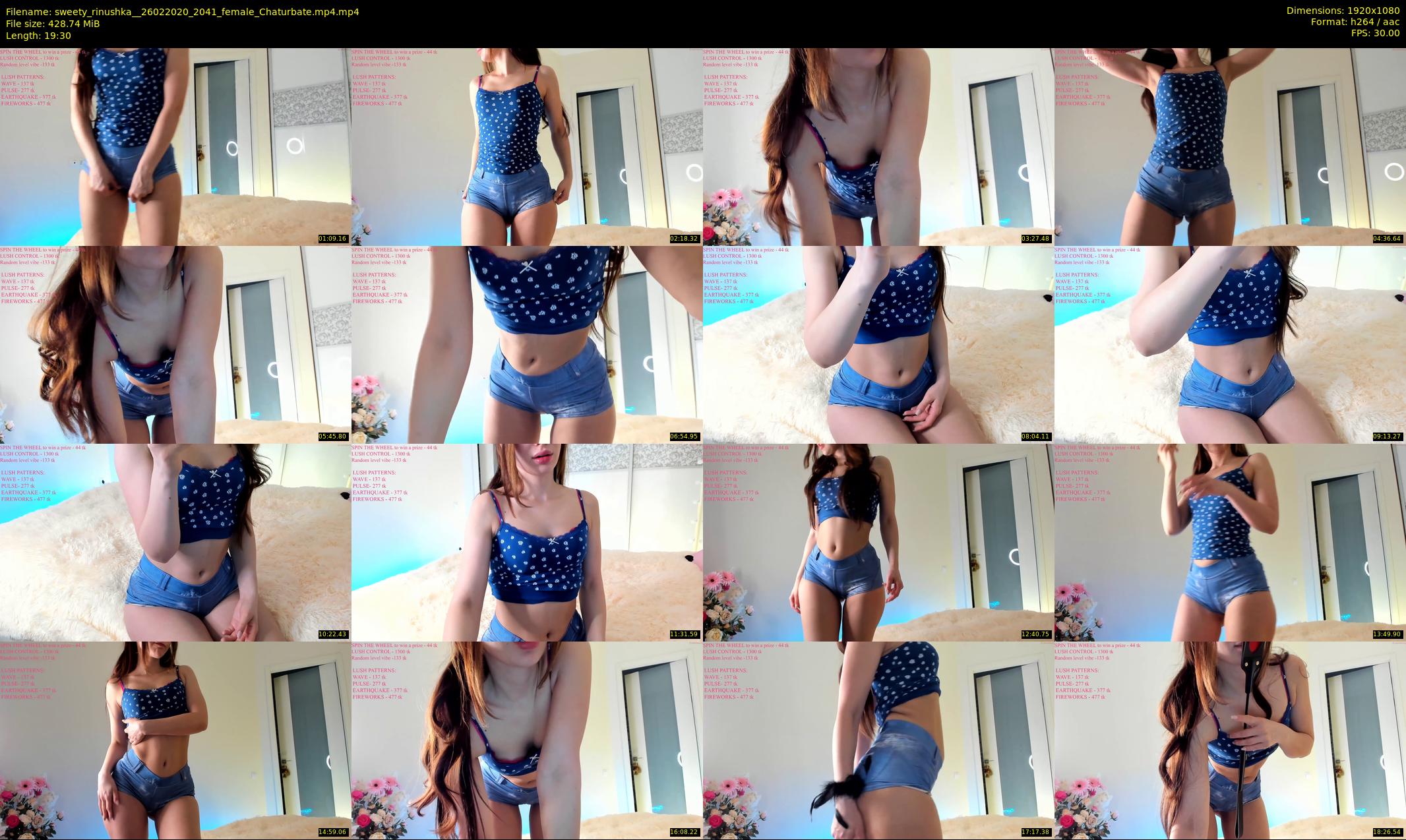 sweety_rinushka_ — 20 minute Chaturbate female cam show recording, 1080p, Feb 26, 2020