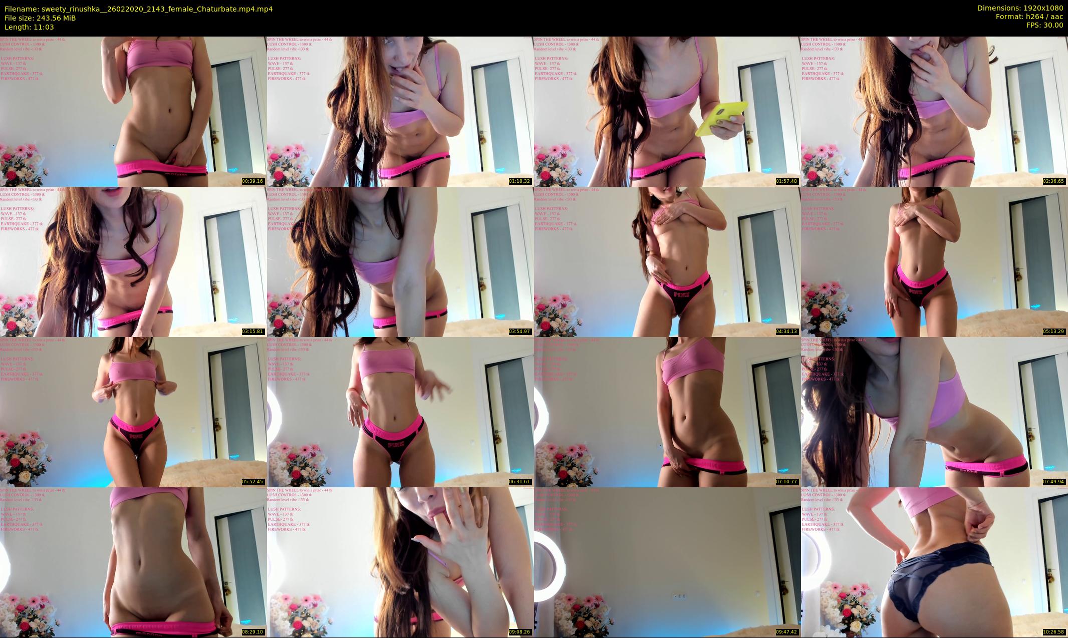 sweety_rinushka_ — 12 minute Chaturbate female cam show recording, 1080p, Feb 26, 2020