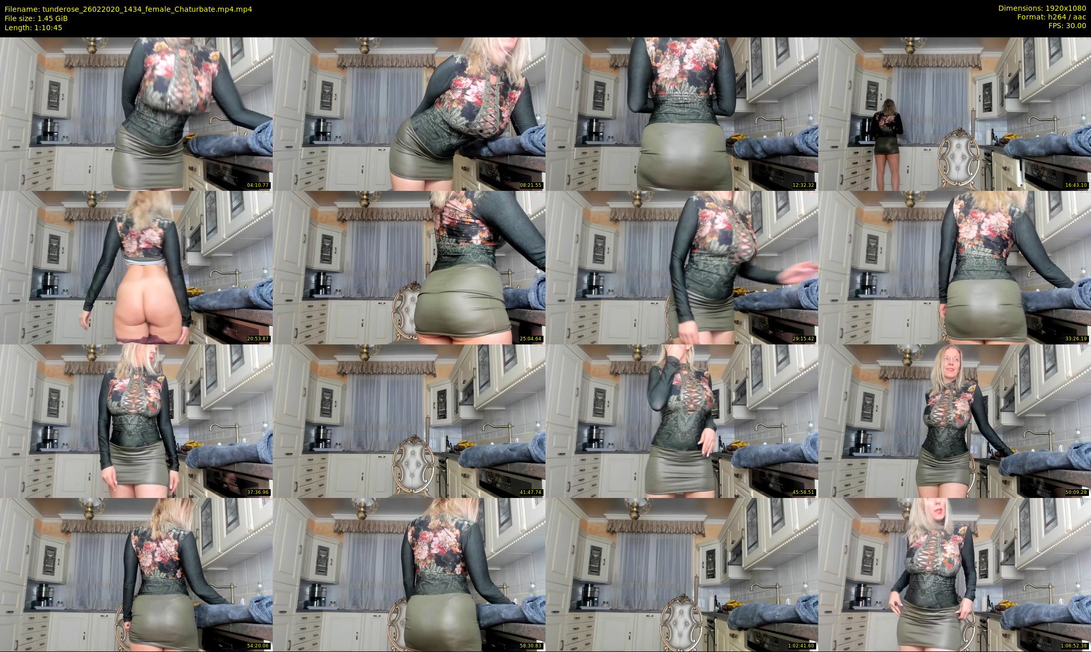 tunderose — 71 minute Chaturbate female cam show recording, 1080p, Feb 26, 2020