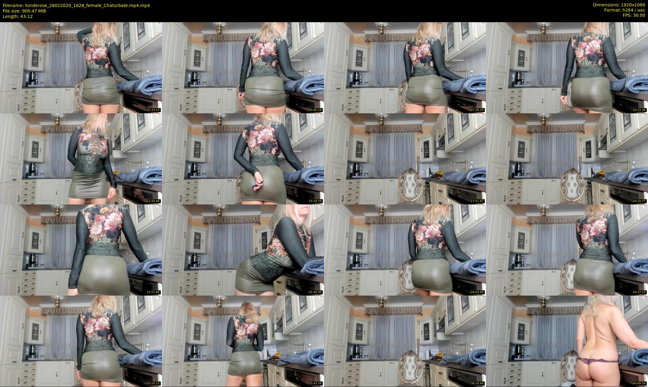 tunderose — 44 minute Chaturbate female cam show recording, 1080p, Feb 26, 2020