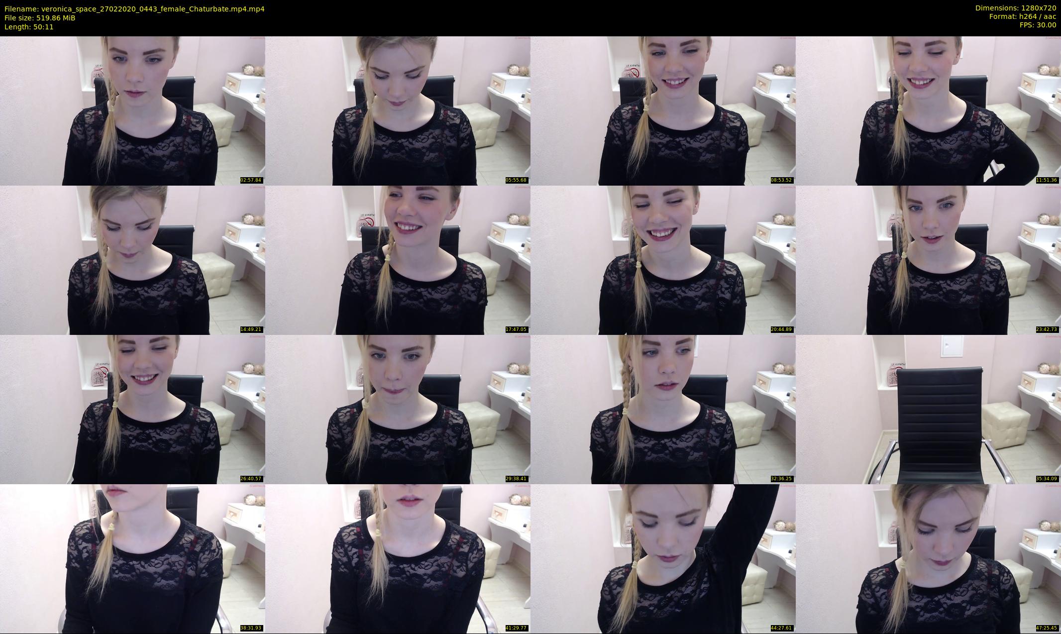 veronica_space — 51 minute Chaturbate female cam show recording, 720p, Feb 27, 2020