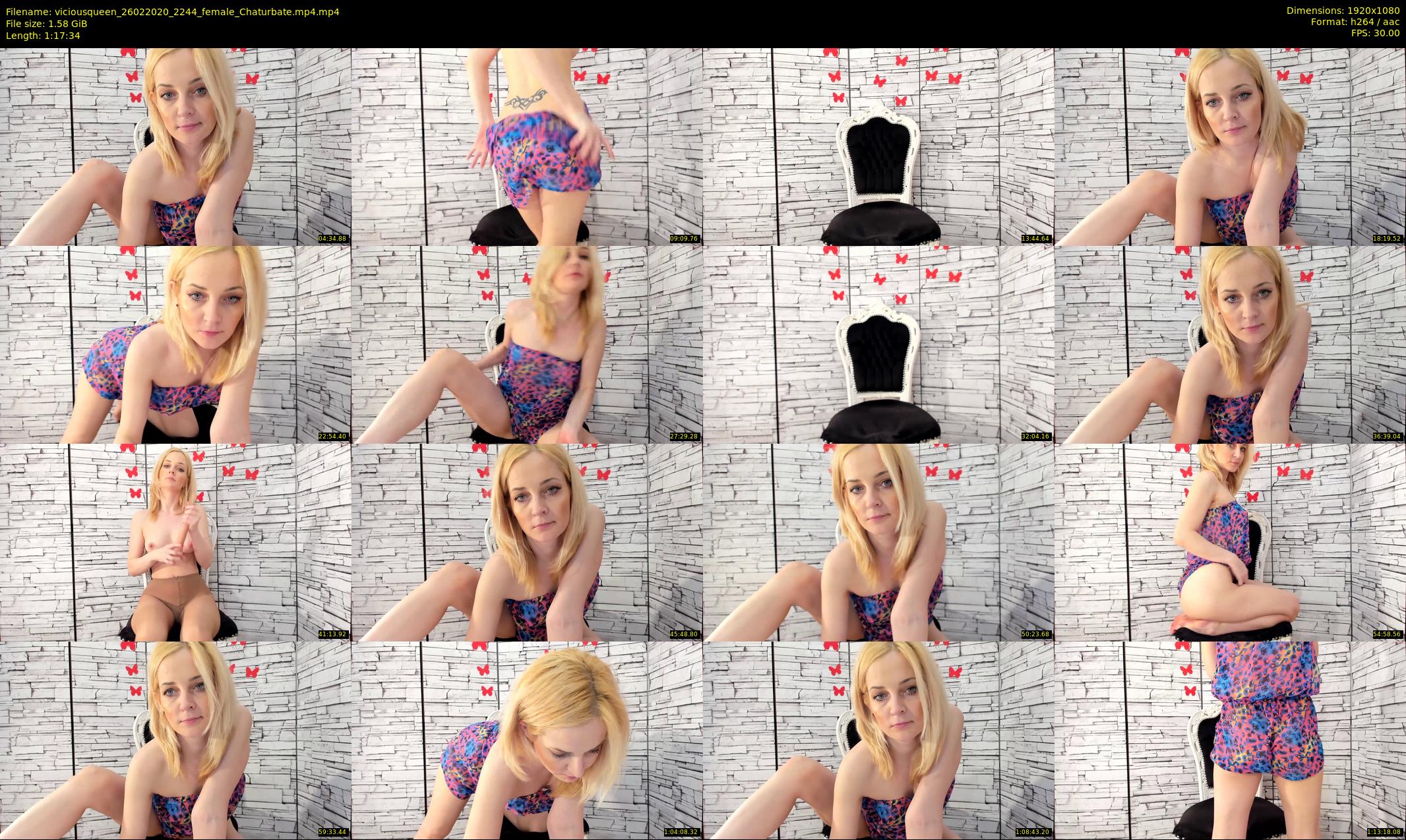 viciousqueen — 78 minute Chaturbate female cam show recording, 1080p, Feb 26, 2020