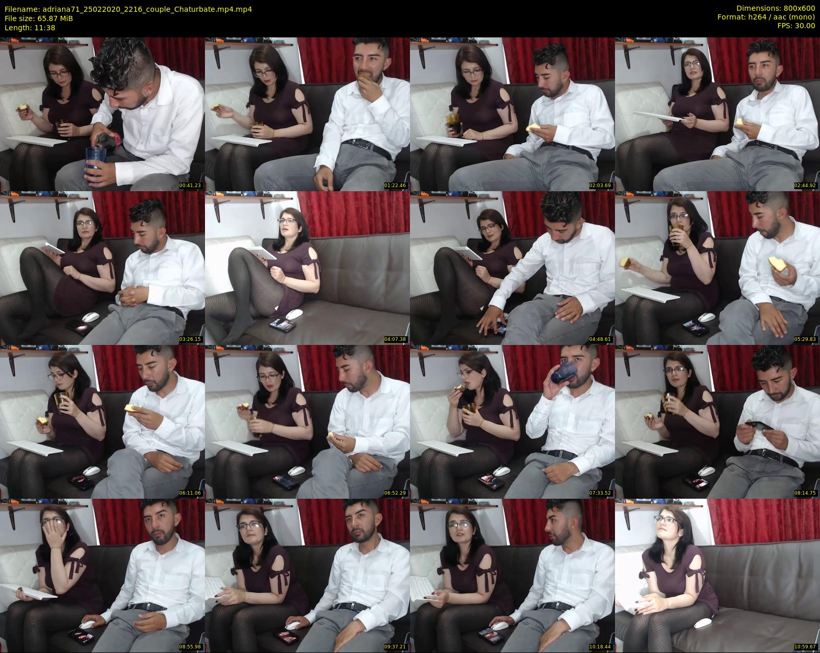 adriana71 — 12 minute Chaturbate couple cam show recording, 480p, Feb 25, 2020