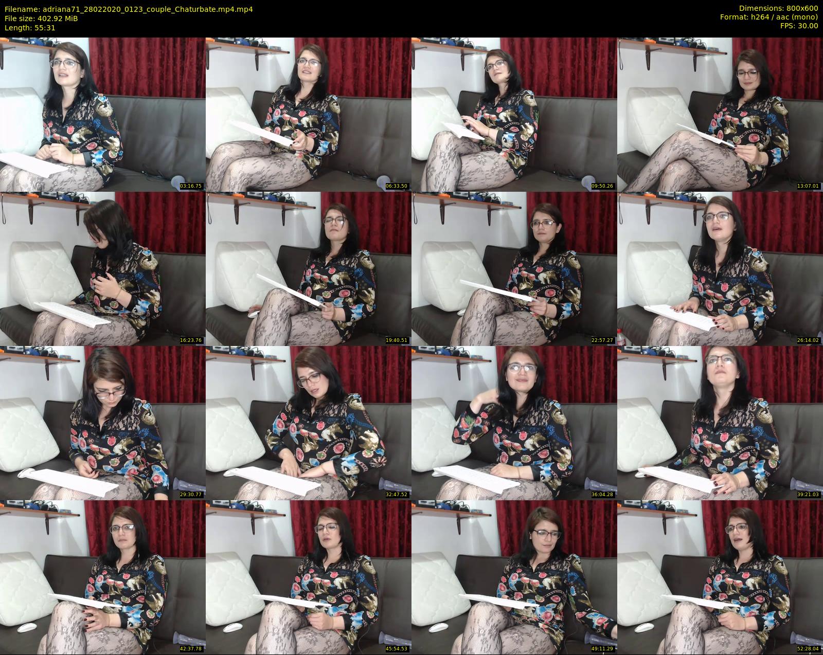 adriana71 — 56 minute Chaturbate couple cam show recording, 480p, Feb 28, 2020