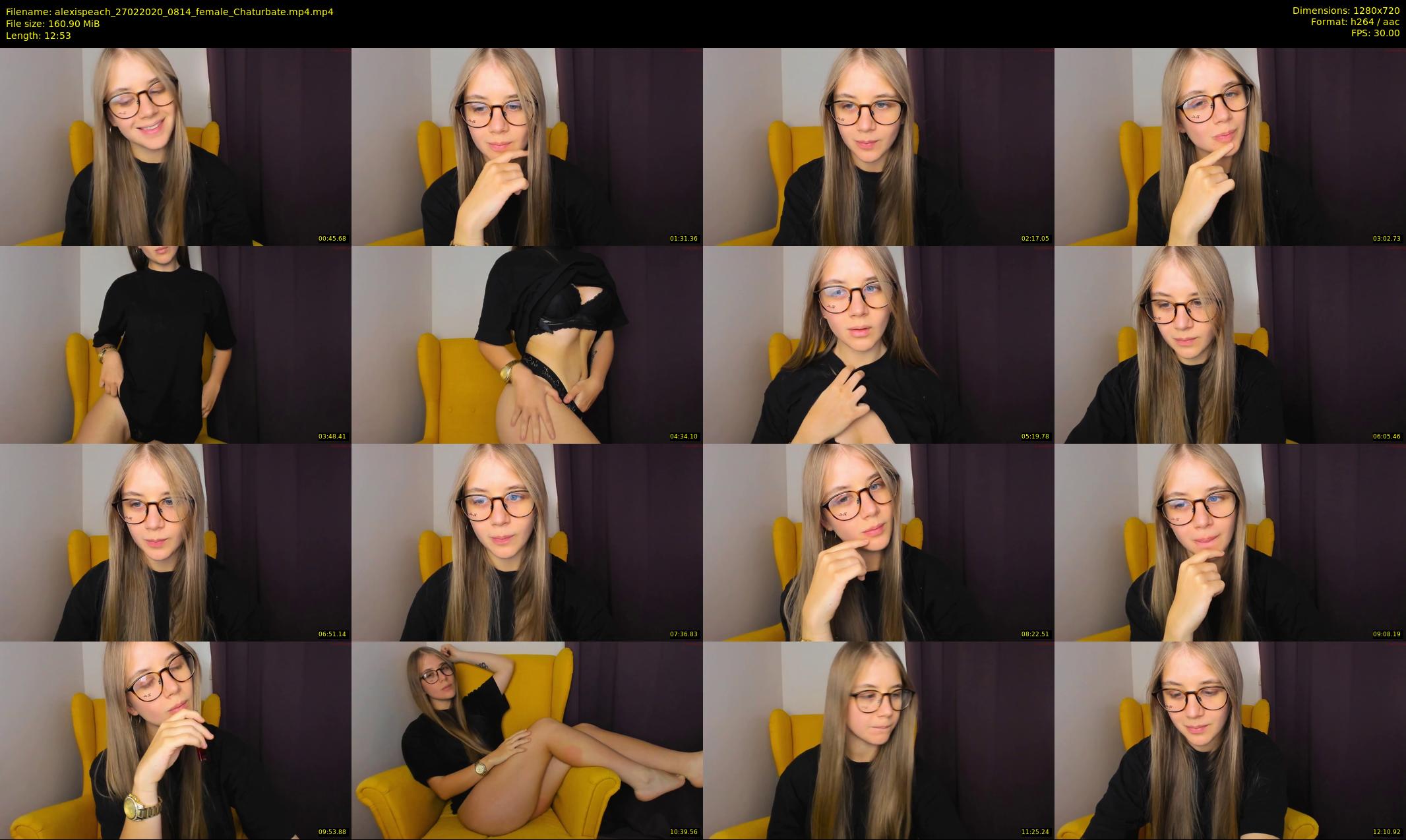alexispeach — 13 minute Chaturbate female cam show recording, 720p, Feb 27, 2020