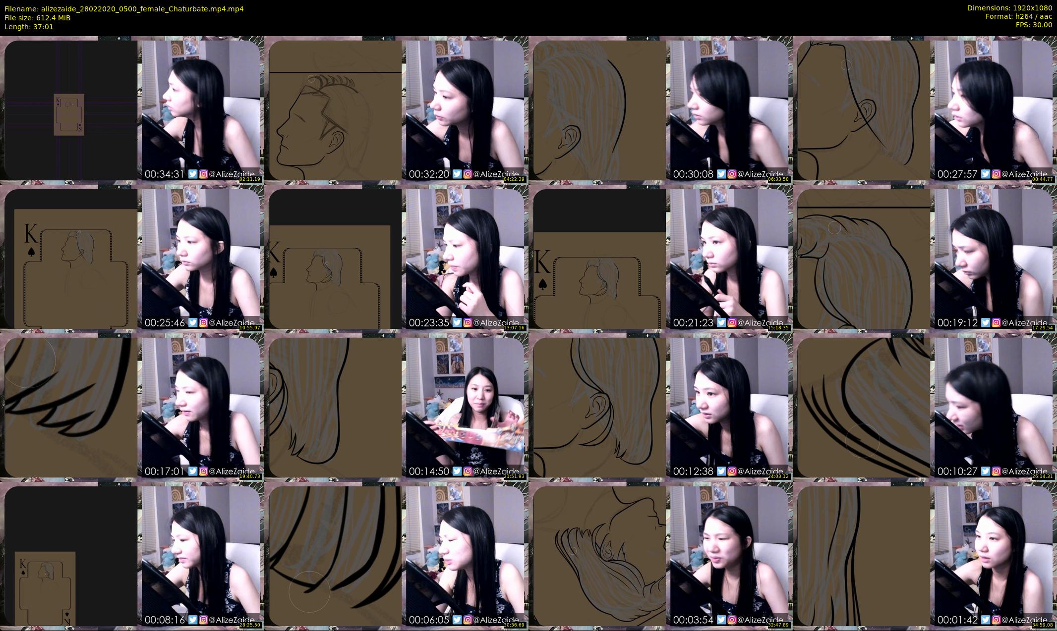 alizezaide — 38 minute Chaturbate female cam show recording, 1080p, Feb 28, 2020