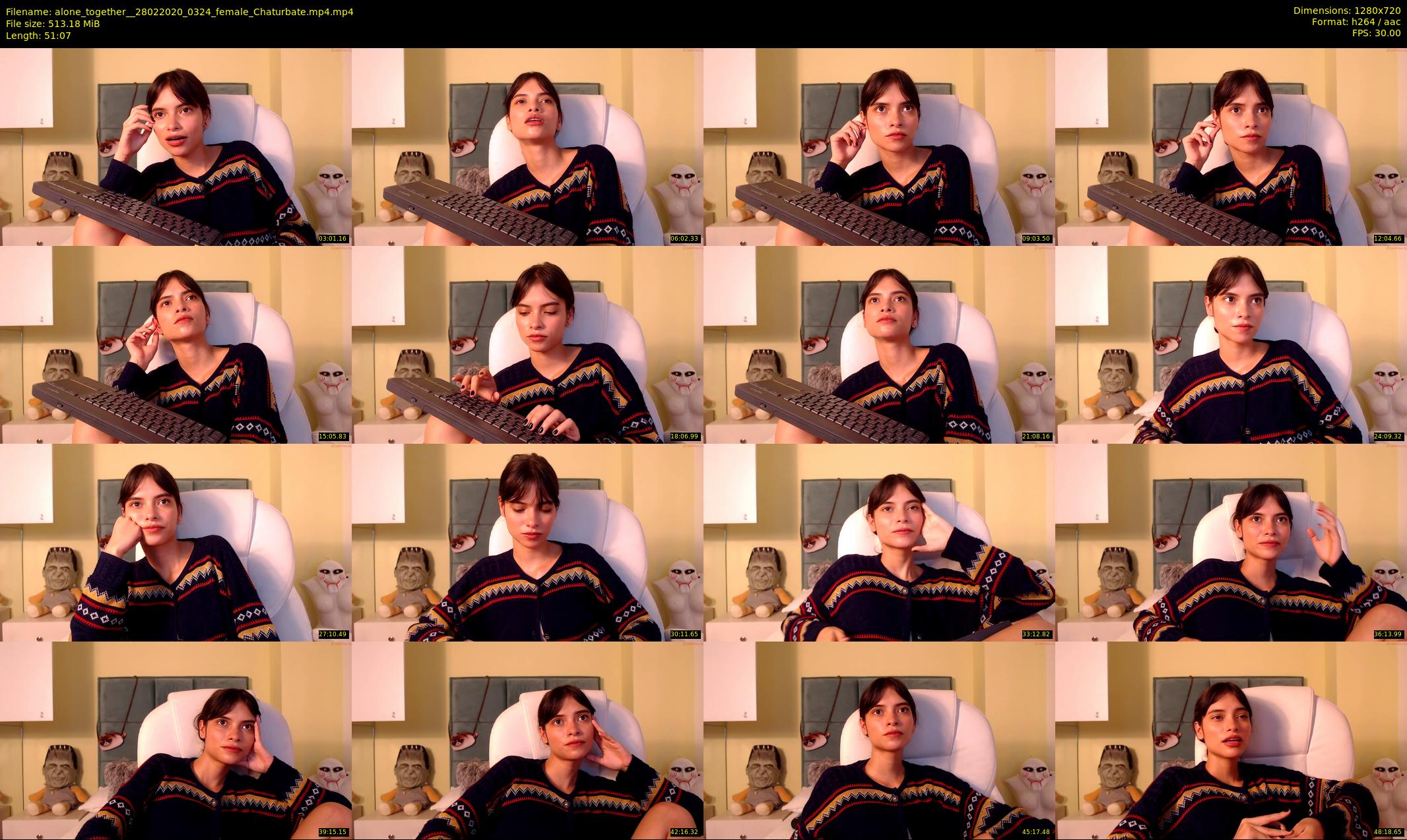 alone_together_ — 52 minute Chaturbate female cam show recording, 720p, Feb 28, 2020