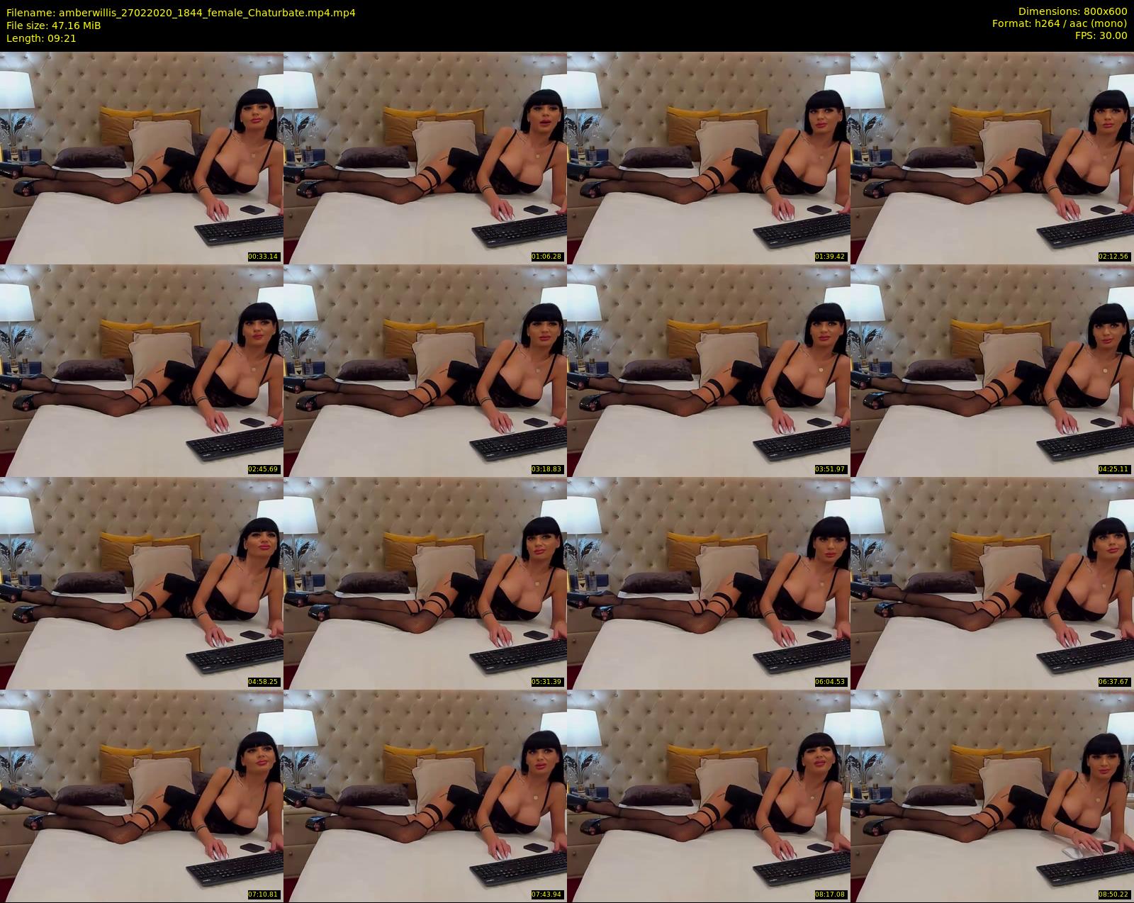 amberwillis — 10 minute Chaturbate female cam show recording, 480p, Feb 27, 2020