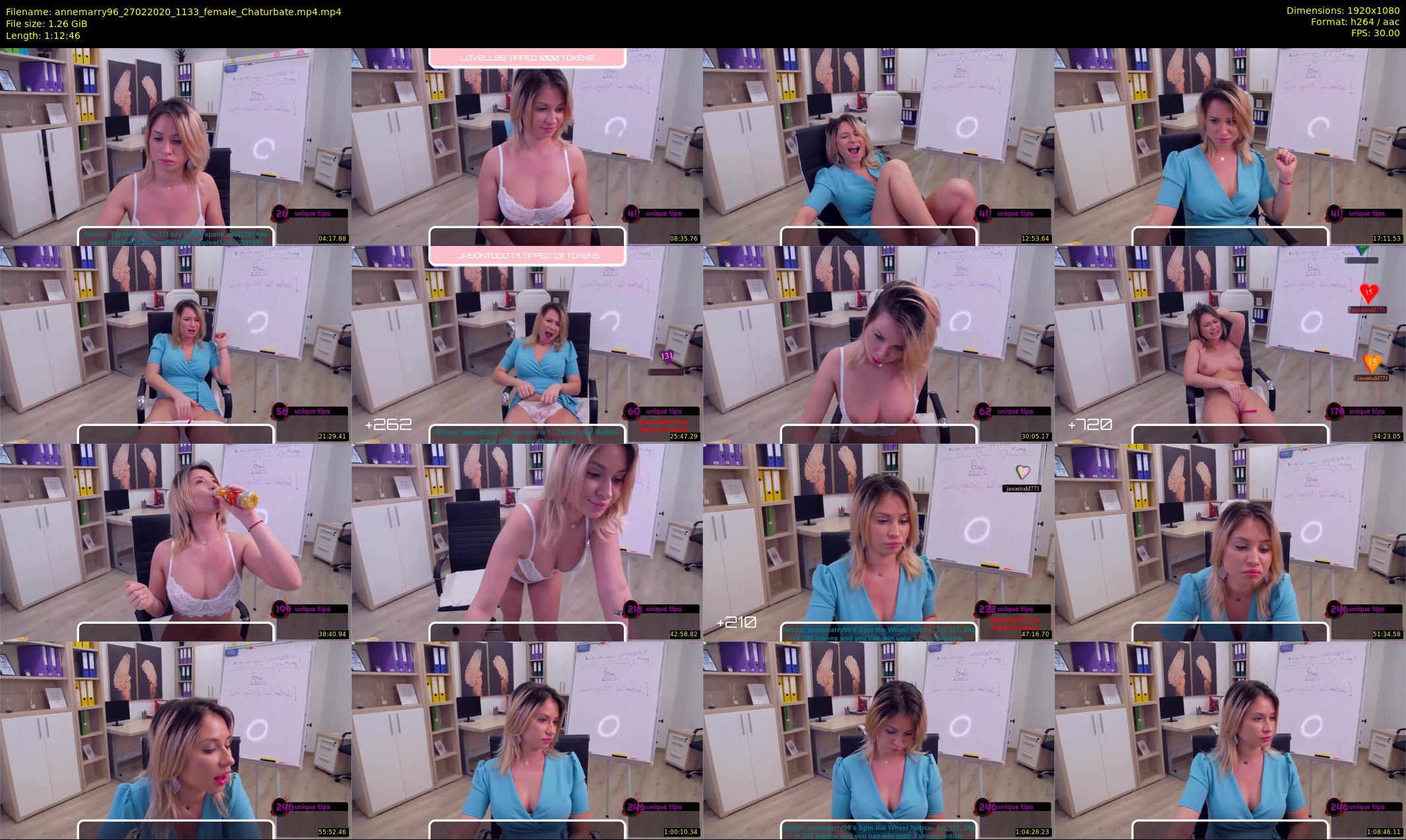 annemarry96 — 73 minute Chaturbate female cam show recording, 1080p, Feb 27, 2020