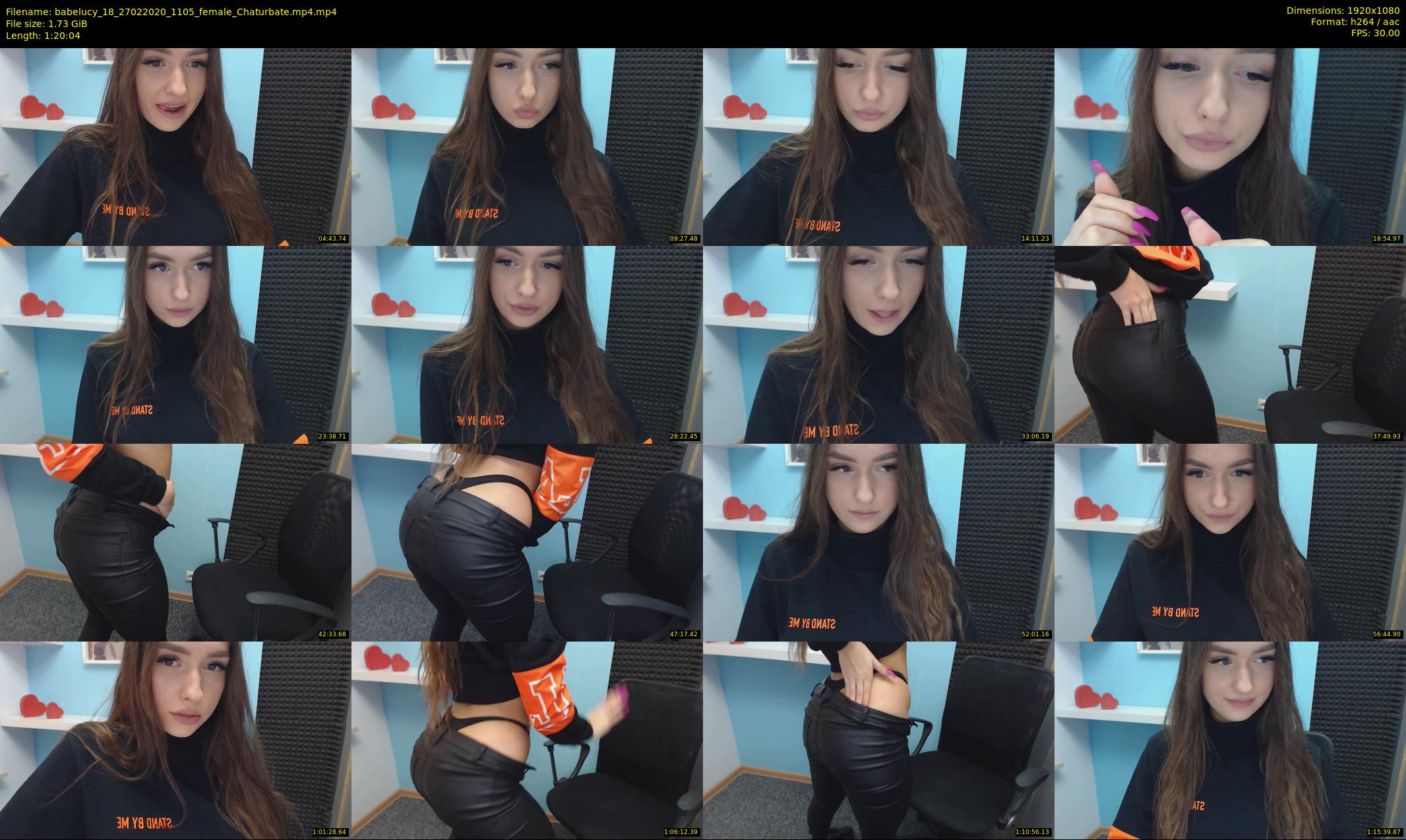 babelucy_18 — 81 minute Chaturbate female cam show recording, 1080p, Feb 27, 2020