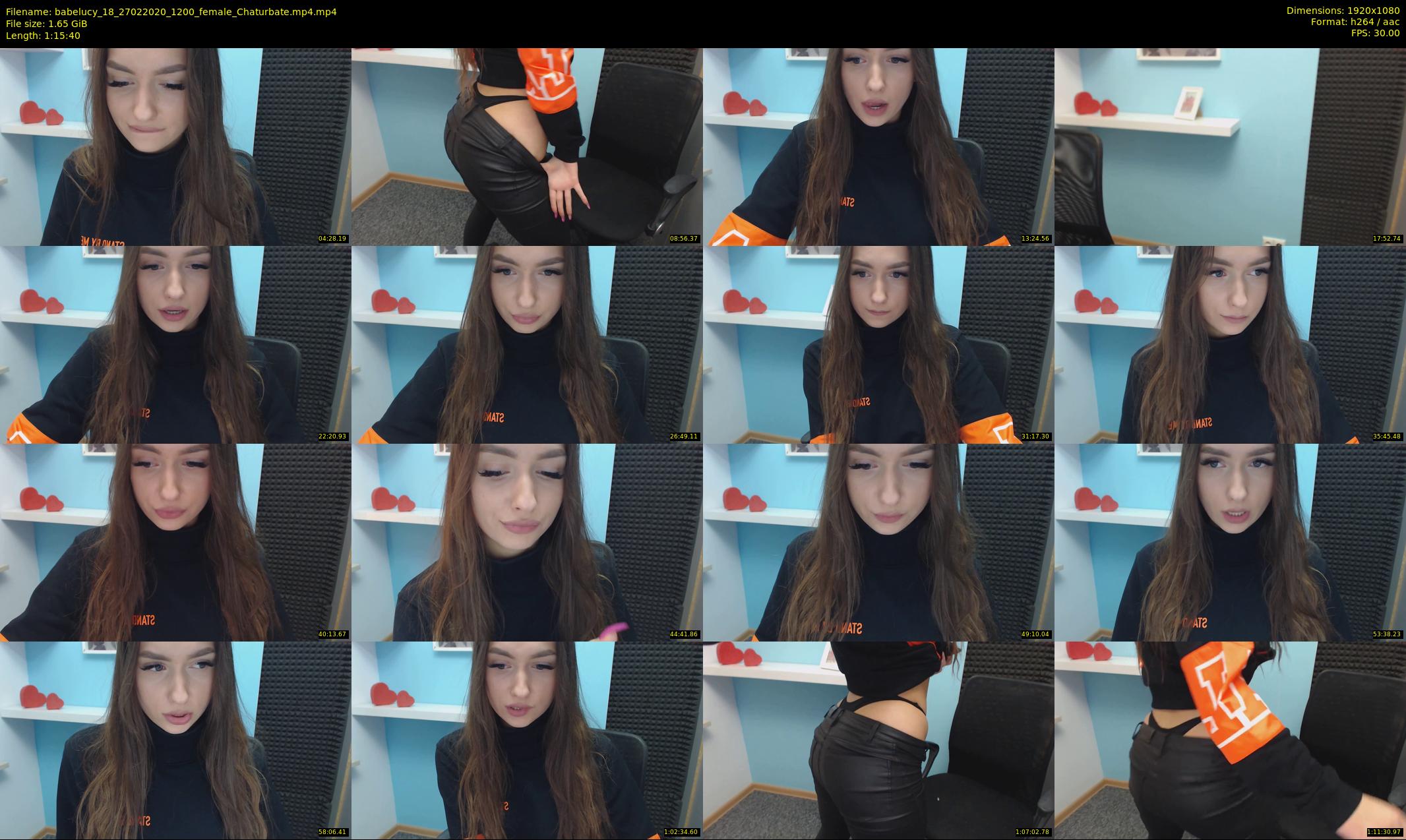 babelucy_18 — 76 minute Chaturbate female cam show recording, 1080p, Feb 27, 2020
