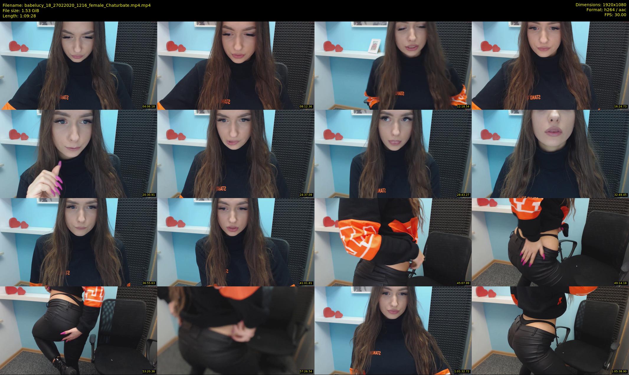 babelucy_18 — 70 minute Chaturbate female cam show recording, 1080p, Feb 27, 2020