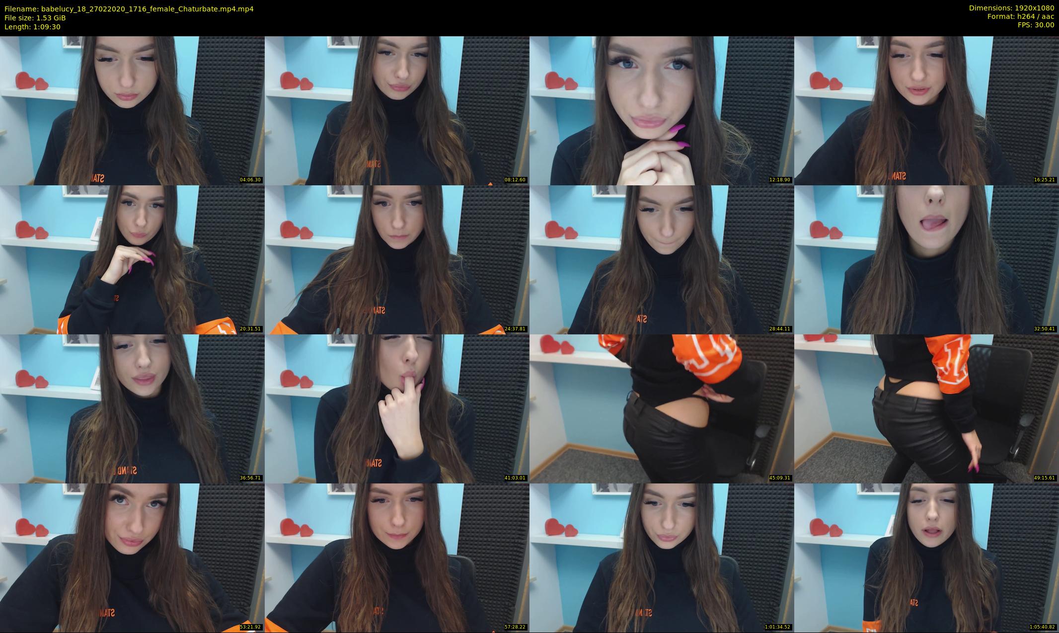 babelucy_18 — 70 minute Chaturbate female cam show recording, 1080p, Feb 27, 2020