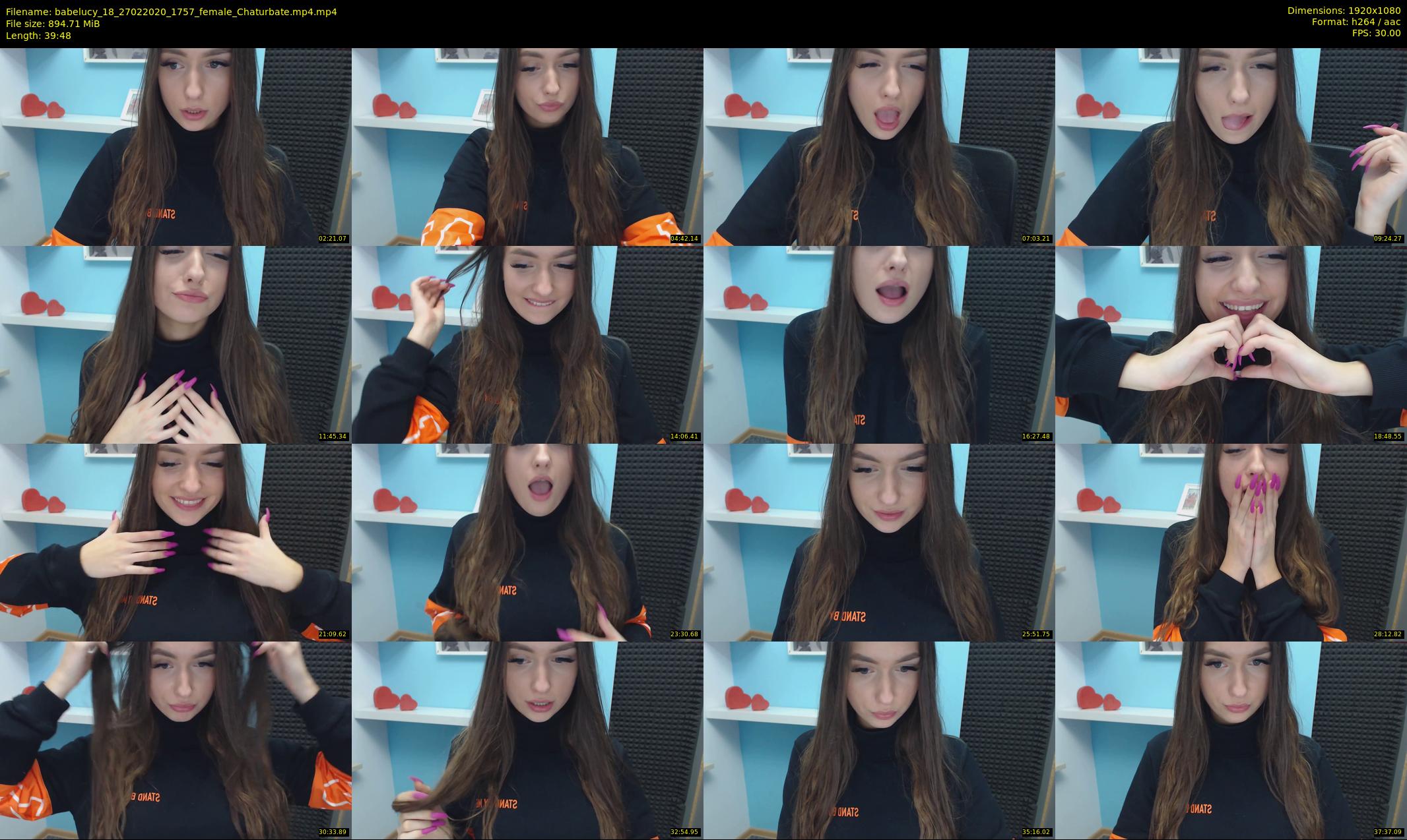babelucy_18 — 40 minute Chaturbate female cam show recording, 1080p, Feb 27, 2020
