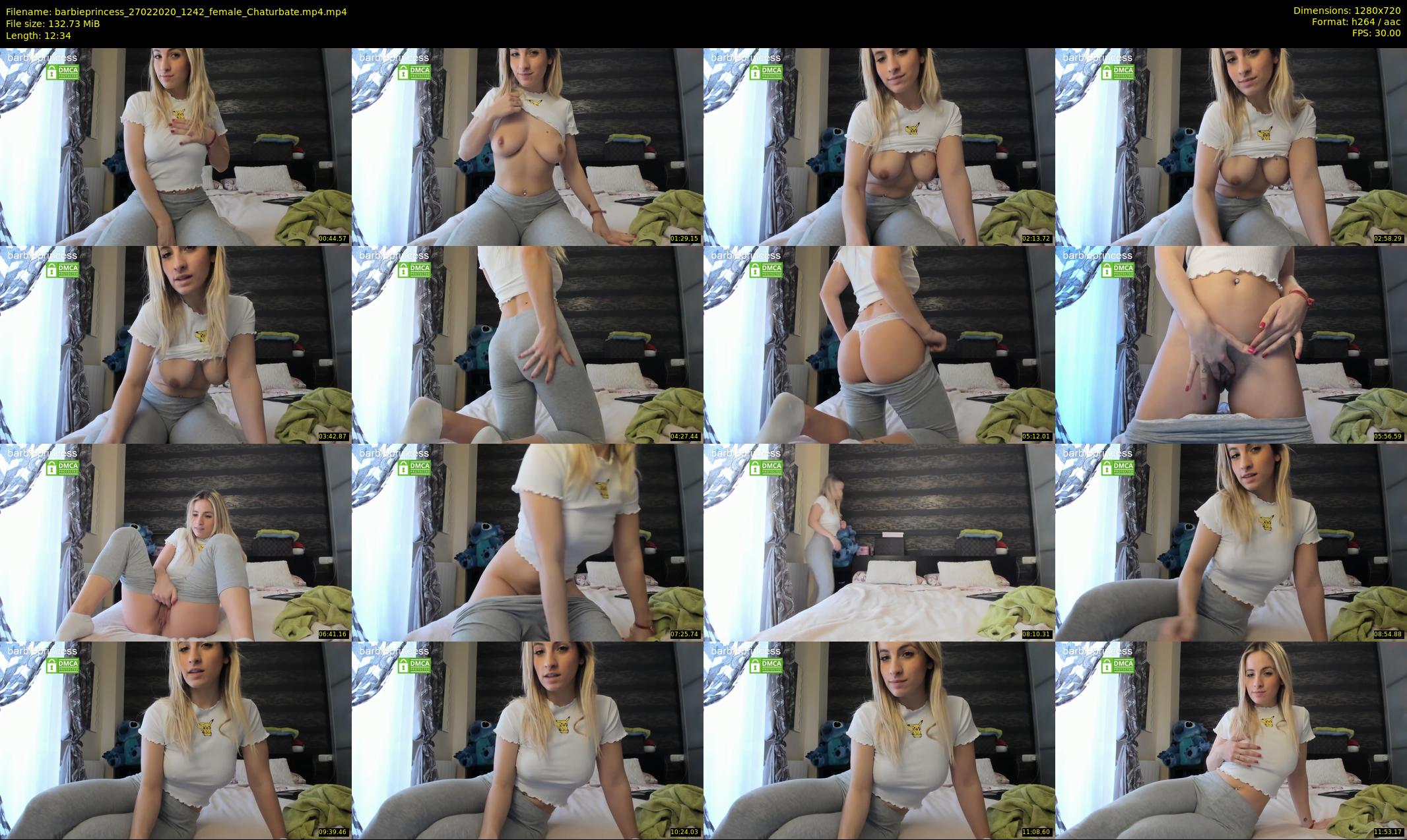 barbieprincess — 13 minute Chaturbate female cam show recording, 720p, Feb 27, 2020