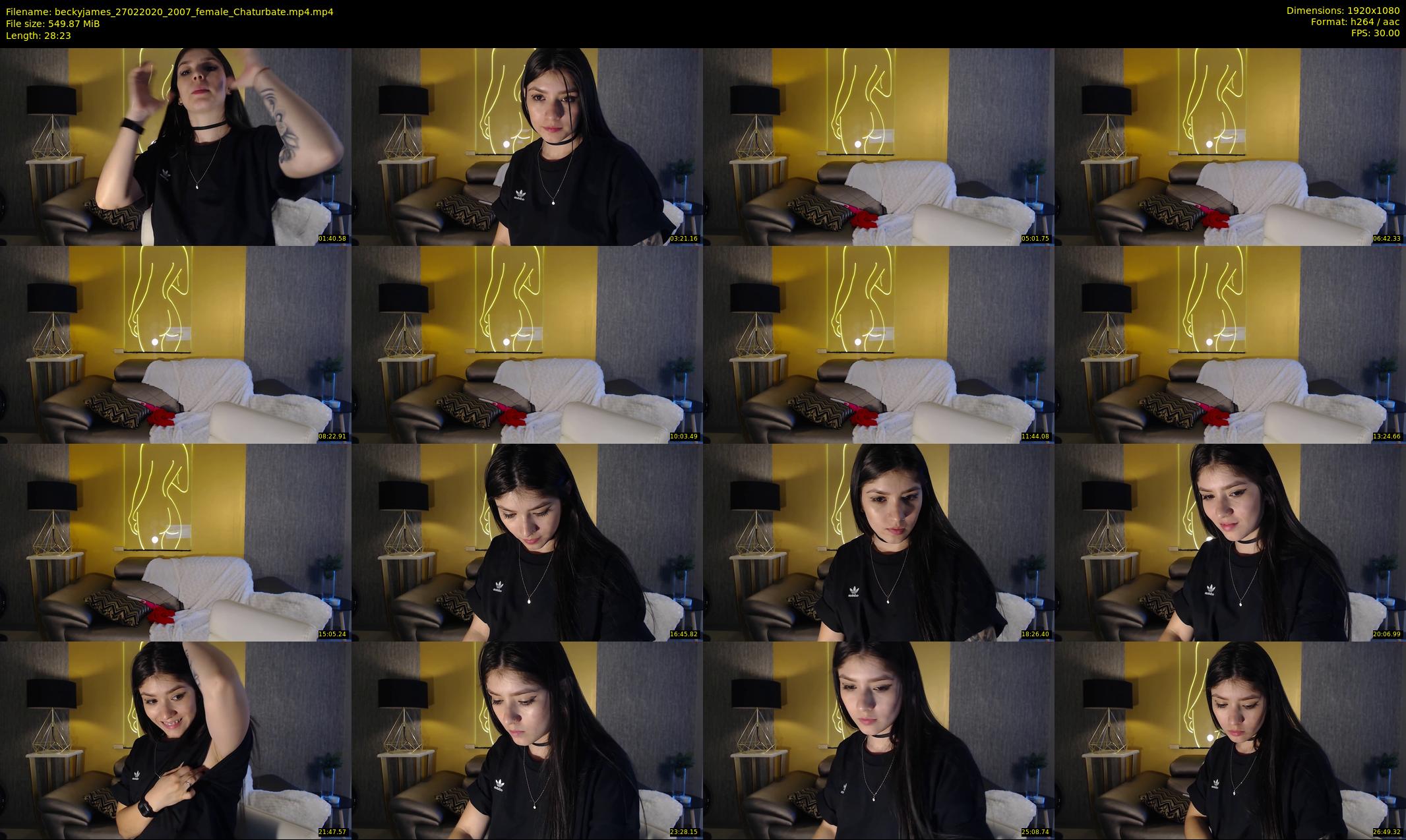 beckyjames — 29 minute Chaturbate female cam show recording, 1080p, Feb 27, 2020