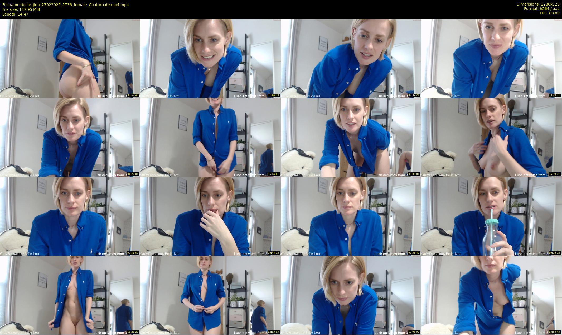 belle_jlou — 15 minute Chaturbate female cam show recording, 720p, Feb 27, 2020