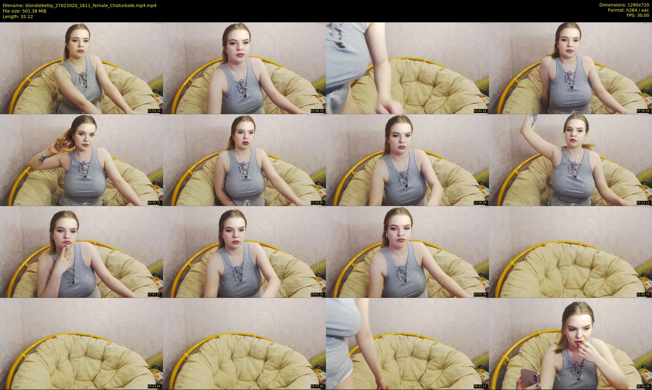 blondiebetsy — 33 minute Chaturbate female cam show recording, 720p, Feb 27, 2020