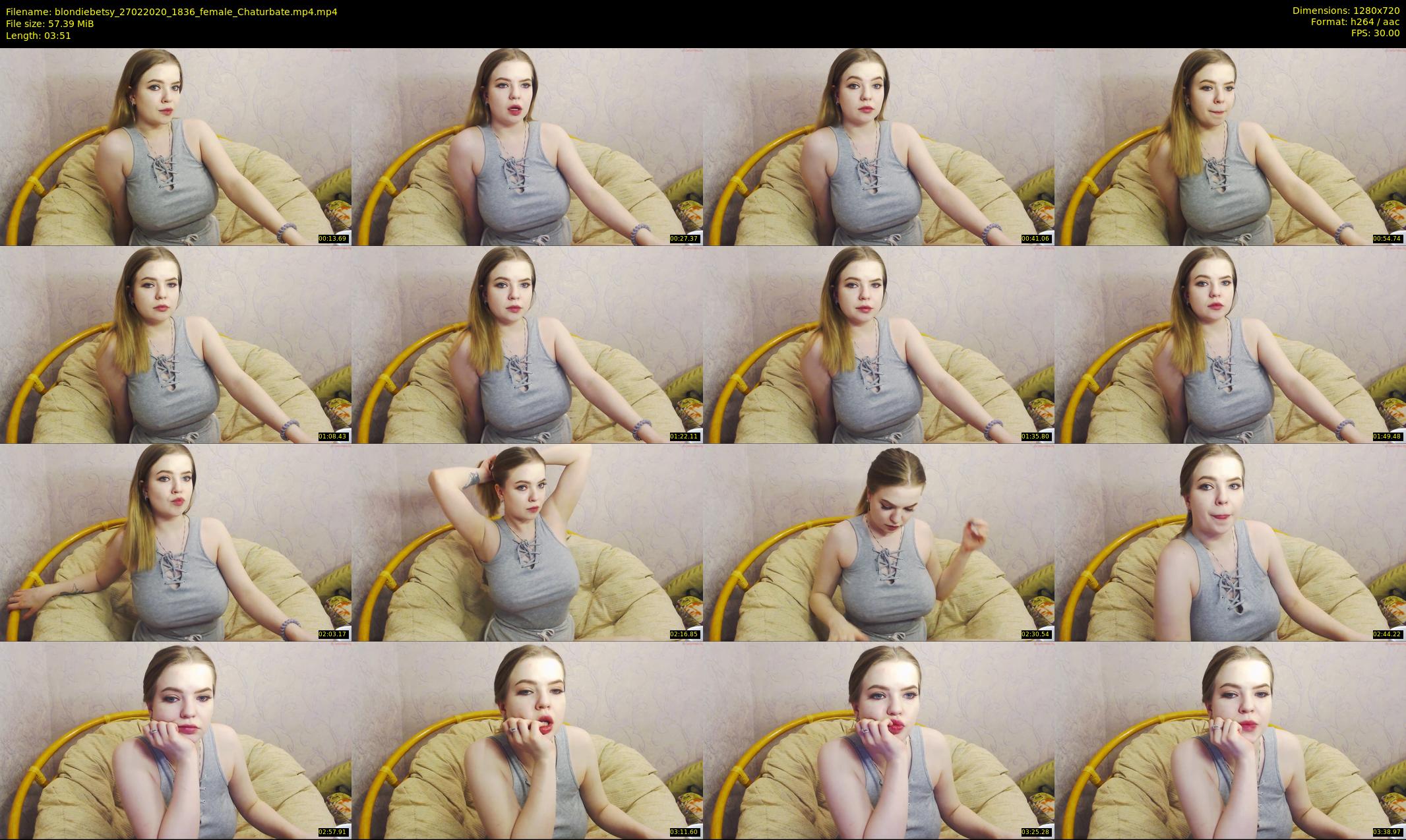 blondiebetsy — 4 minute Chaturbate female cam show recording, 720p, Feb 27, 2020