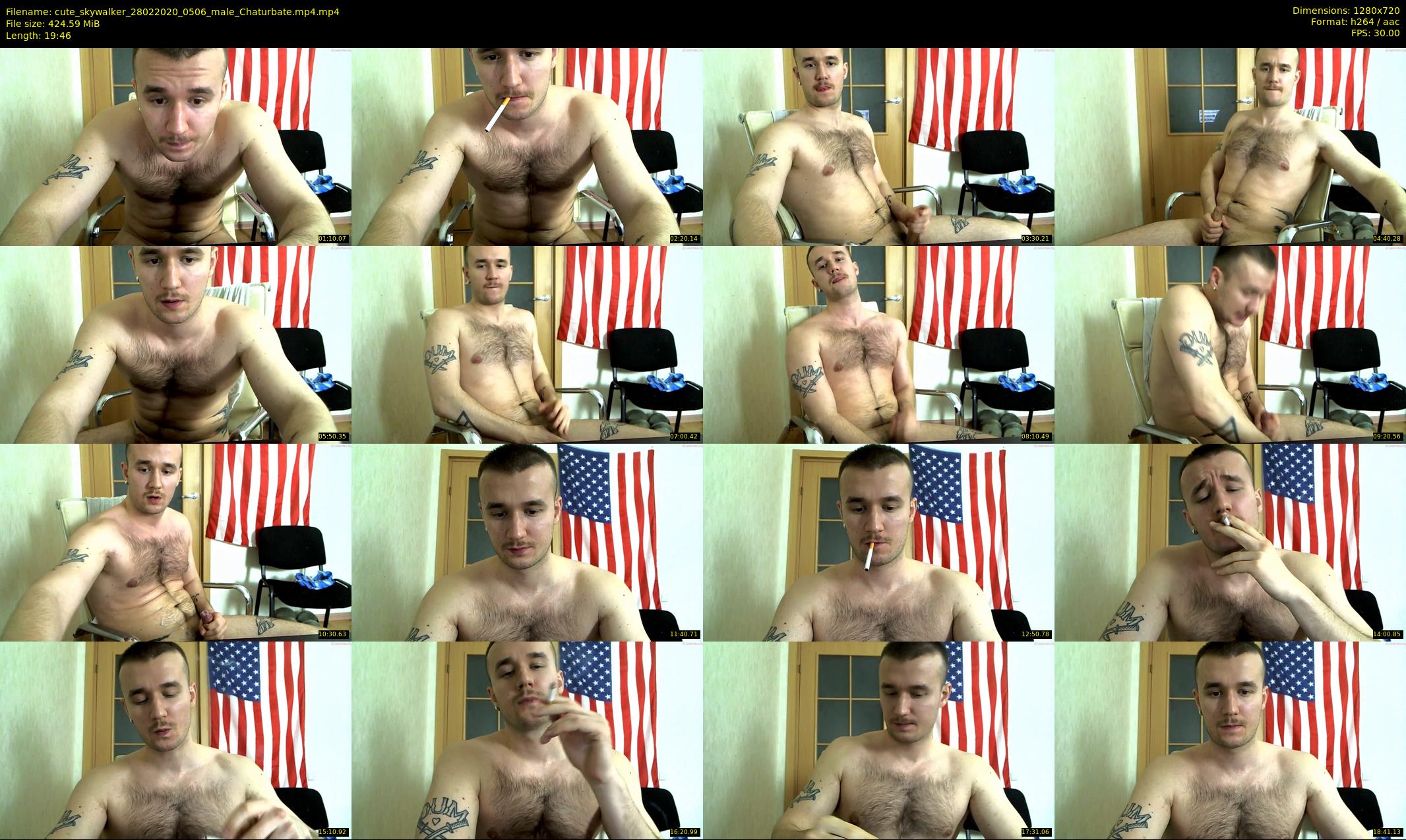 cute_skywalker — 20 minute Chaturbate male cam show recording, 720p, Feb 28, 2020