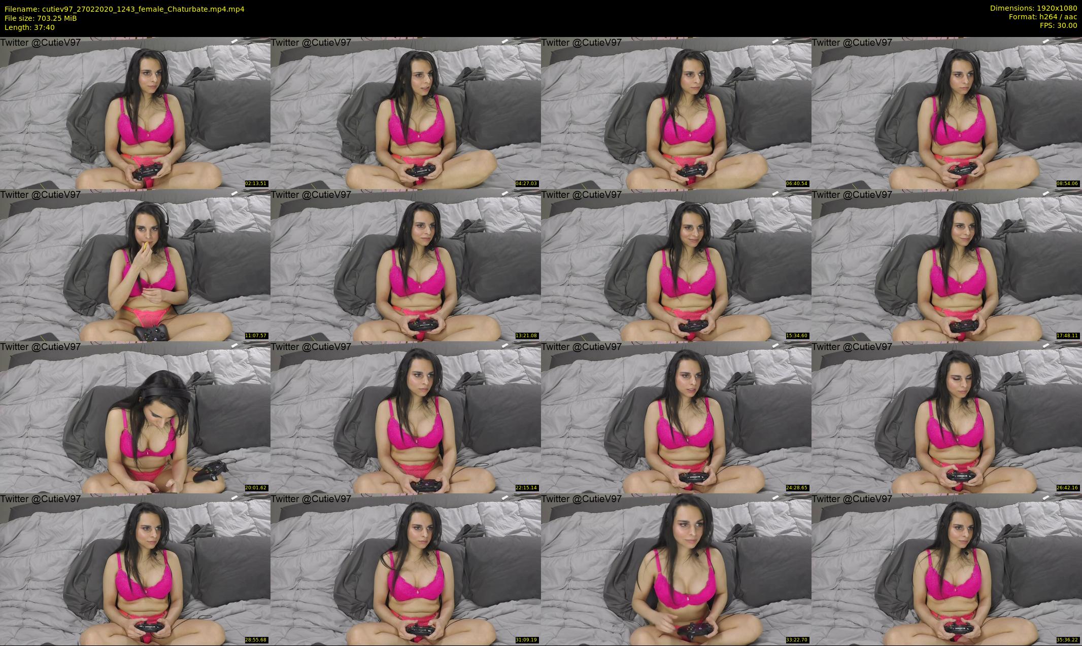 cutiev97 — 38 minute Chaturbate couple cam show recording, 1080p, Feb 27, 2020