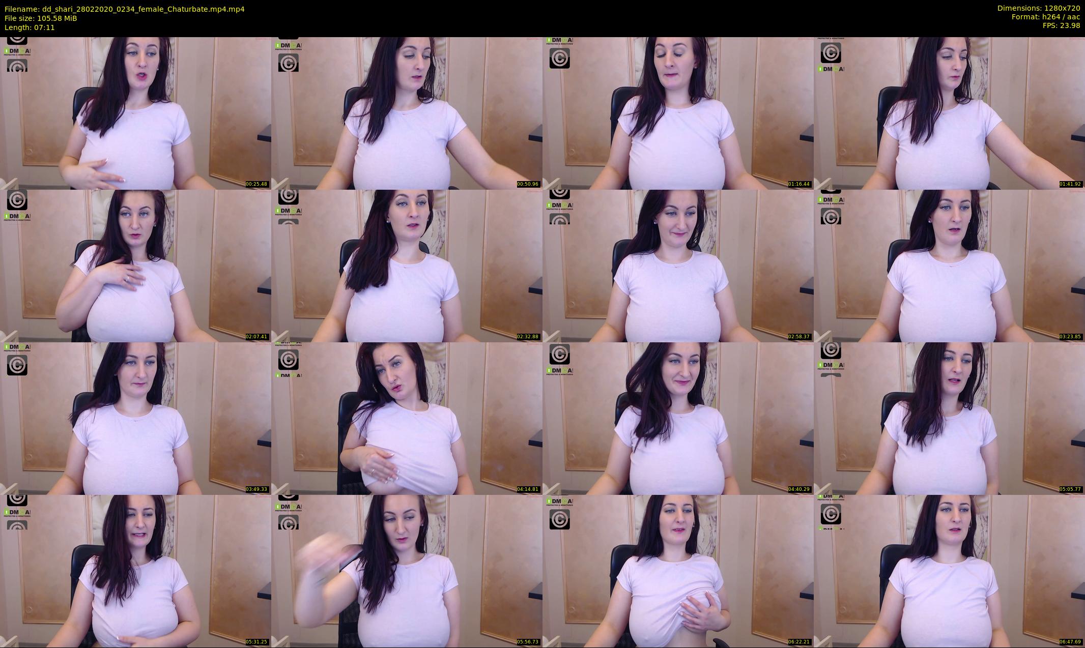 dd_shari — 8 minute Chaturbate female cam show recording, 720p, Feb 28, 2020
