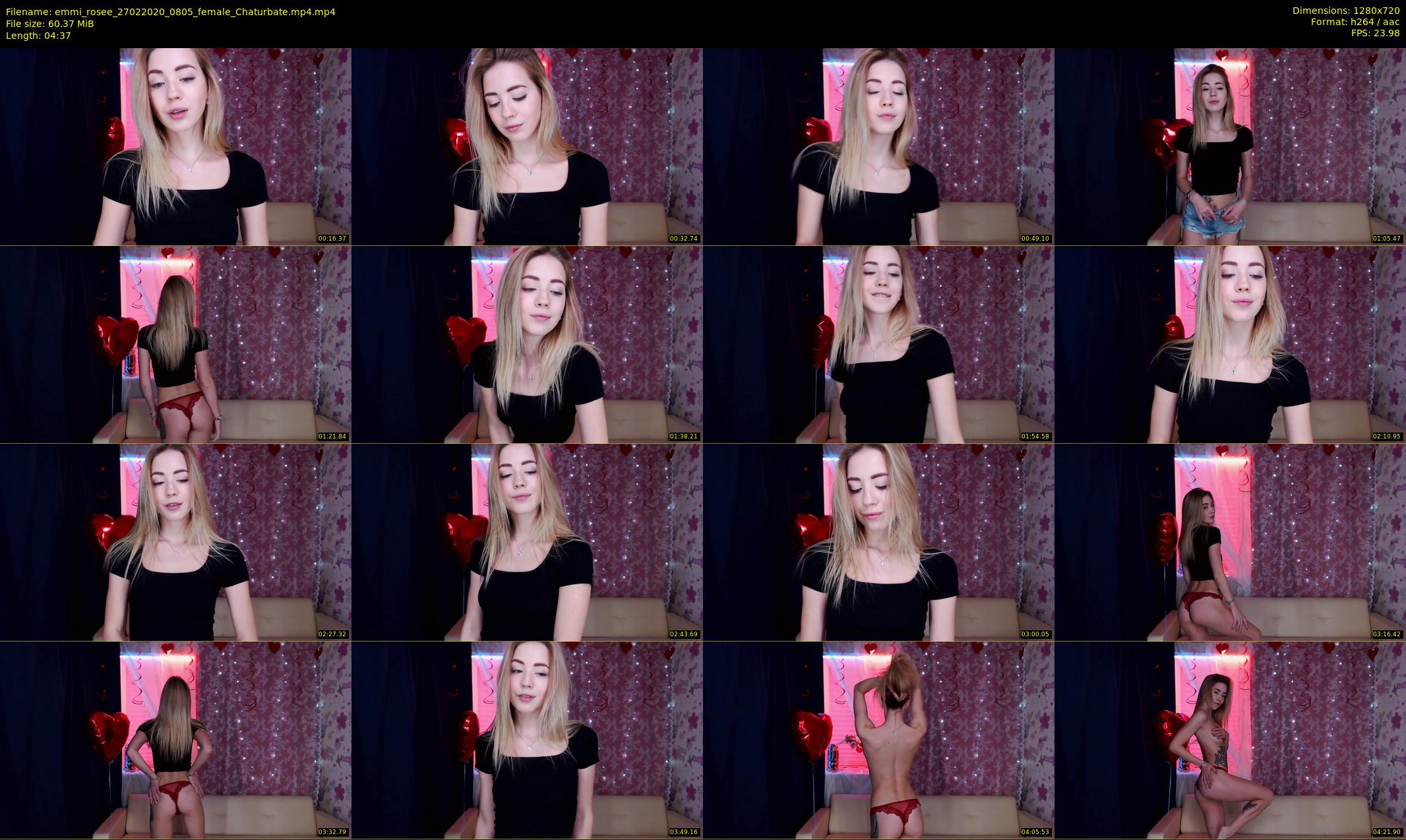 emmi_rosee — 5 minute Chaturbate female cam show recording, 720p, Feb 27, 2020
