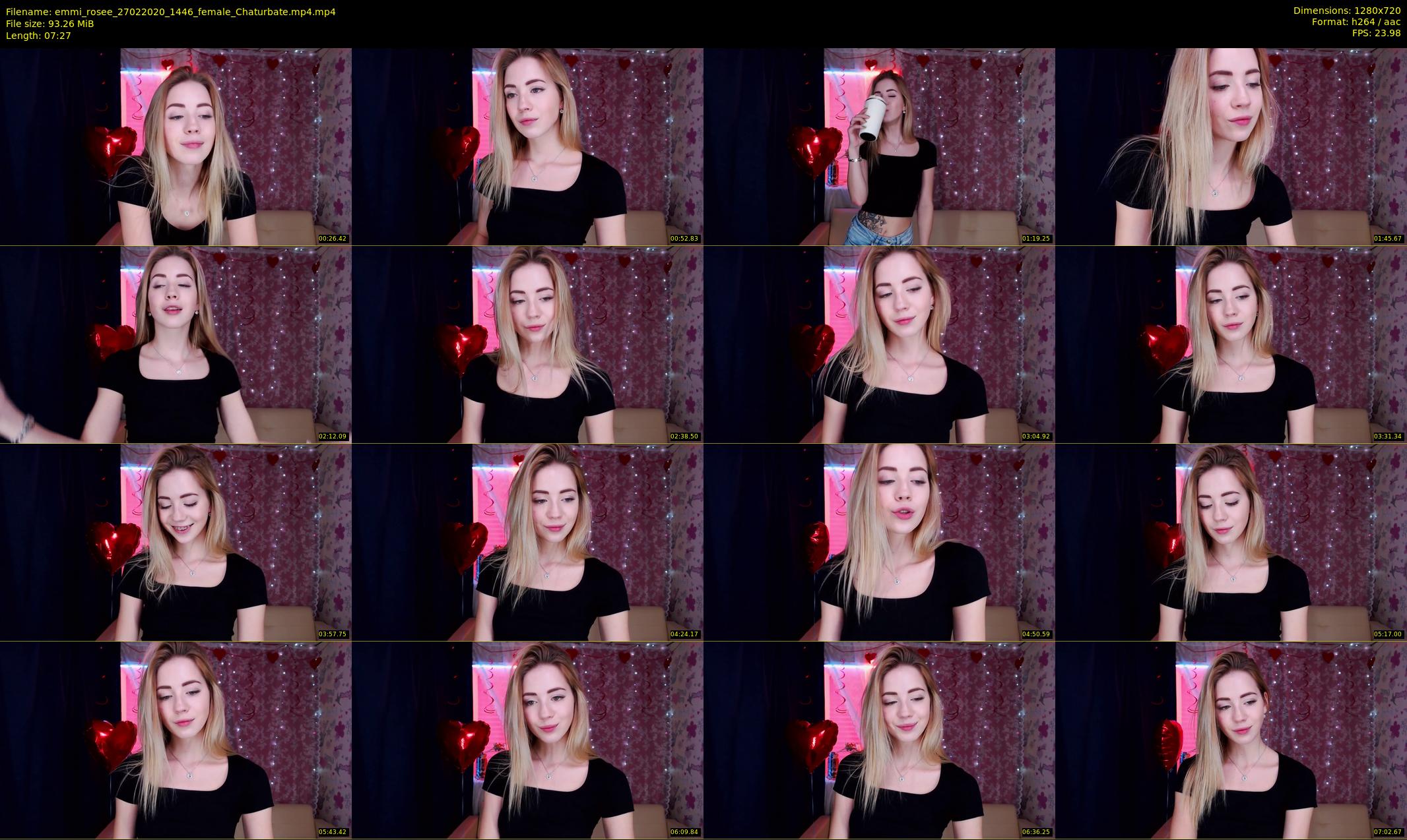 emmi_rosee — 8 minute Chaturbate female cam show recording, 720p, Feb 27, 2020