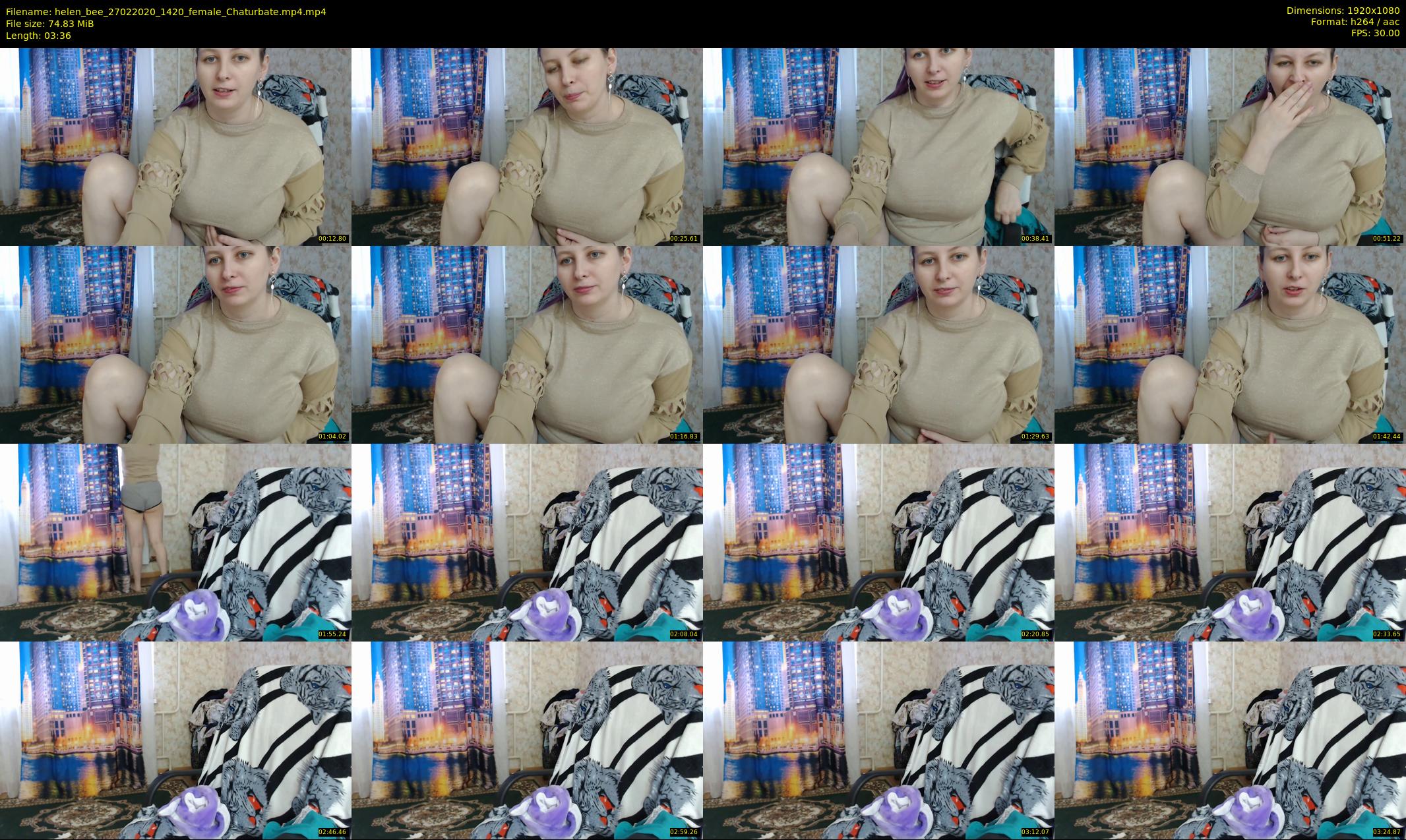 helen_bee — 4 minute Chaturbate female cam show recording, 1080p, Feb 27, 2020
