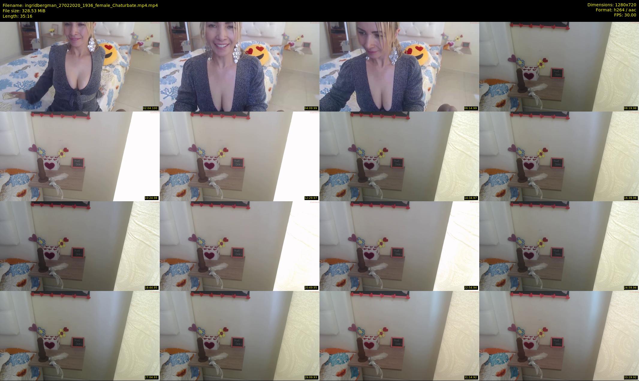ingridbergman — 36 minute Chaturbate female cam show recording, 720p, Feb 27, 2020