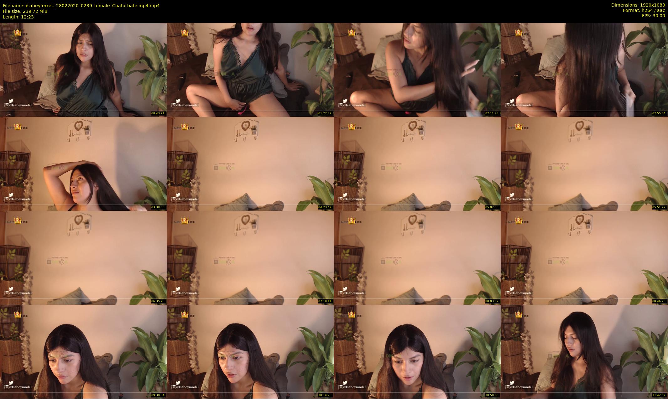 isabeyferrec — 13 minute Chaturbate female cam show recording, 1080p, Feb 28, 2020