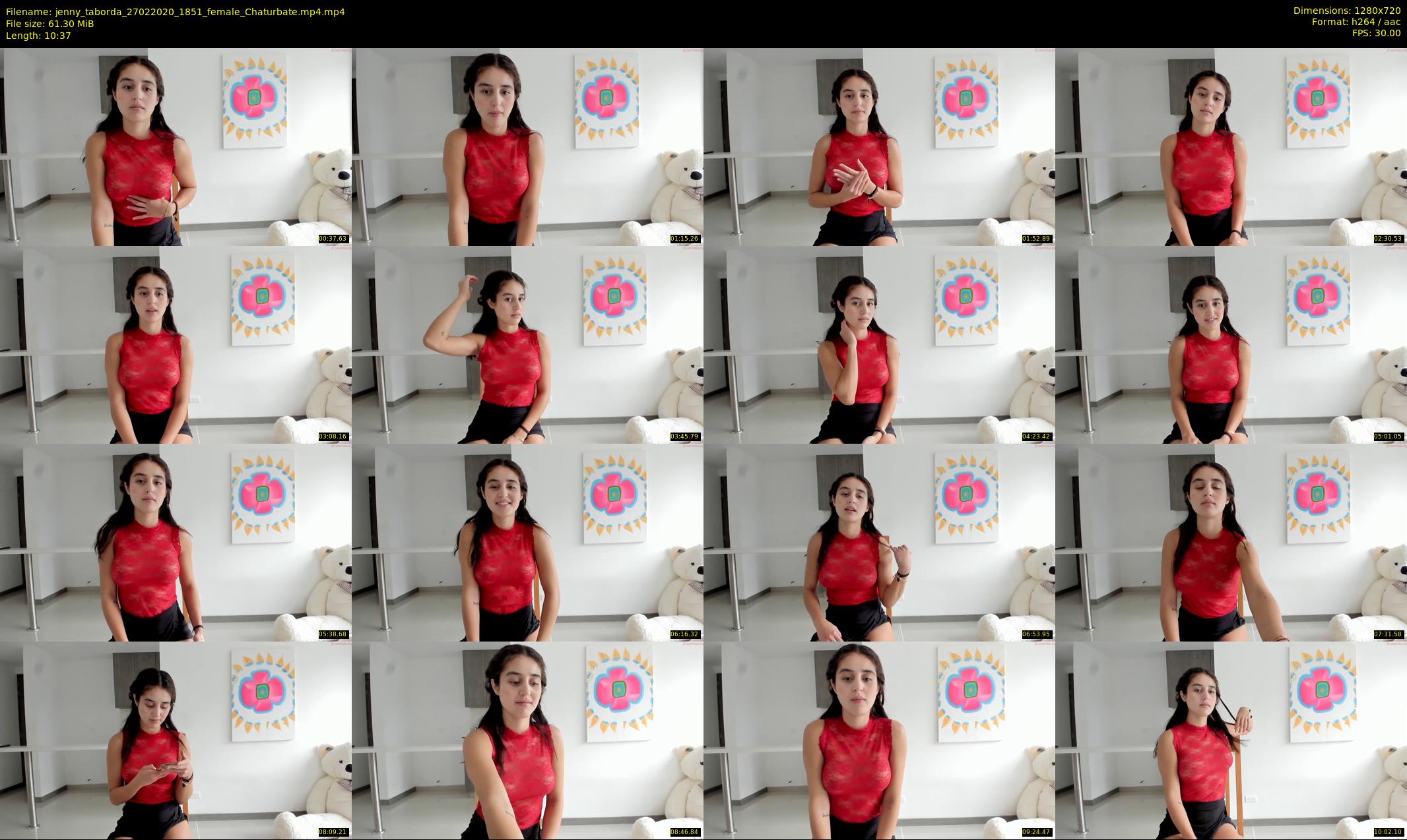 jenny_taborda — 11 minute Chaturbate female cam show recording, 720p, Feb 27, 2020