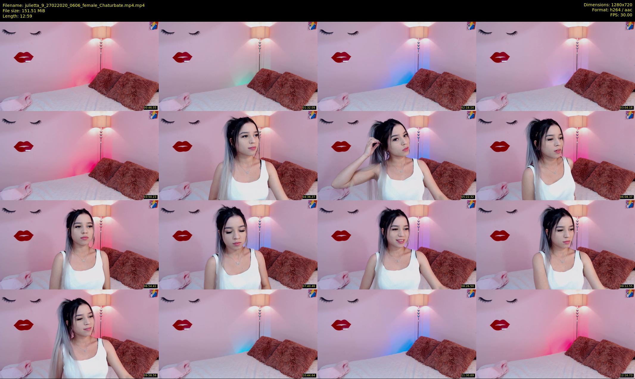 julietta_9 — 13 minute Chaturbate female cam show recording, 720p, Feb 27, 2020