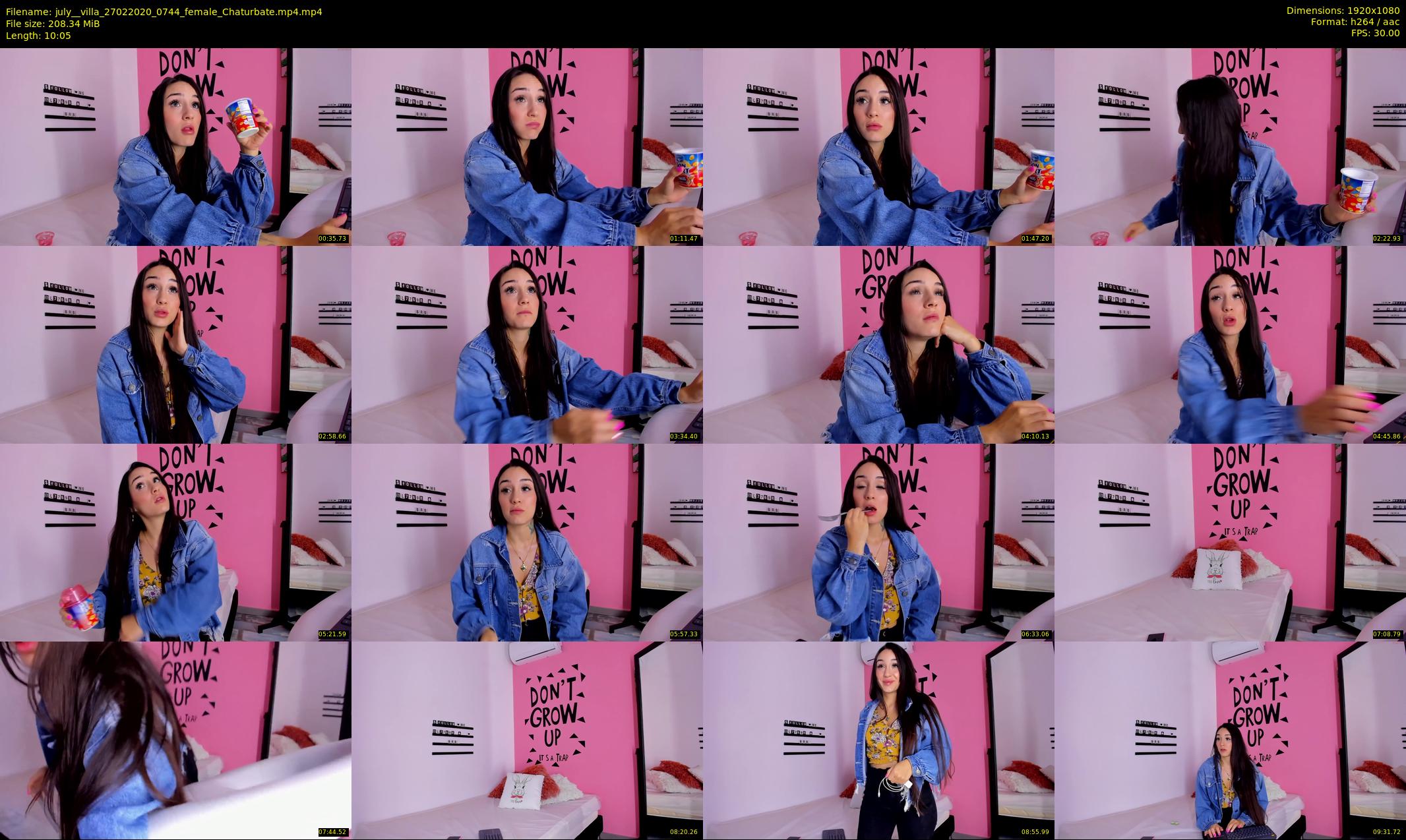 july__villa — 11 minute Chaturbate female cam show recording, 1080p, Feb 27, 2020
