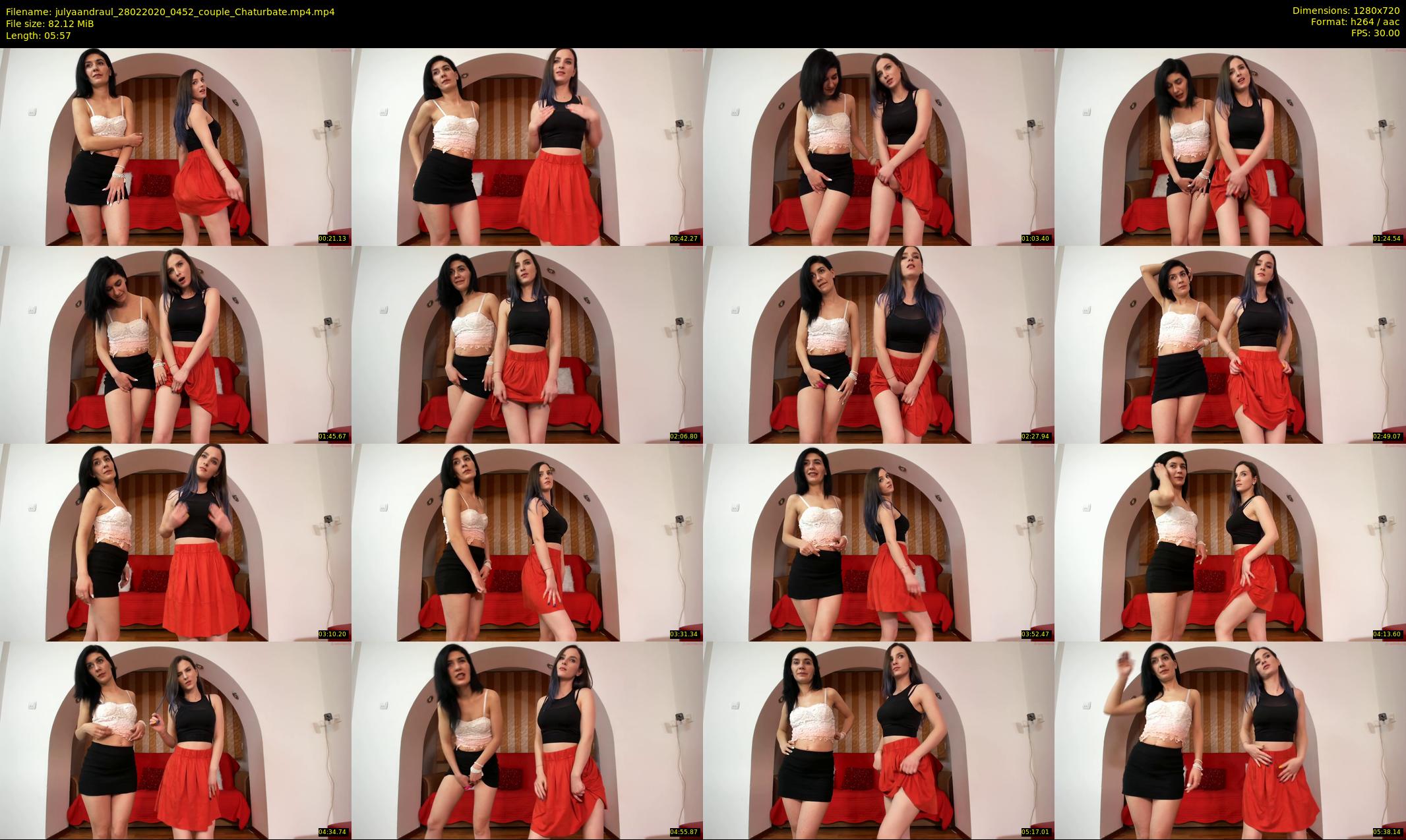 julyaandraul — 6 minute Chaturbate couple cam show recording, 720p, Feb 28, 2020
