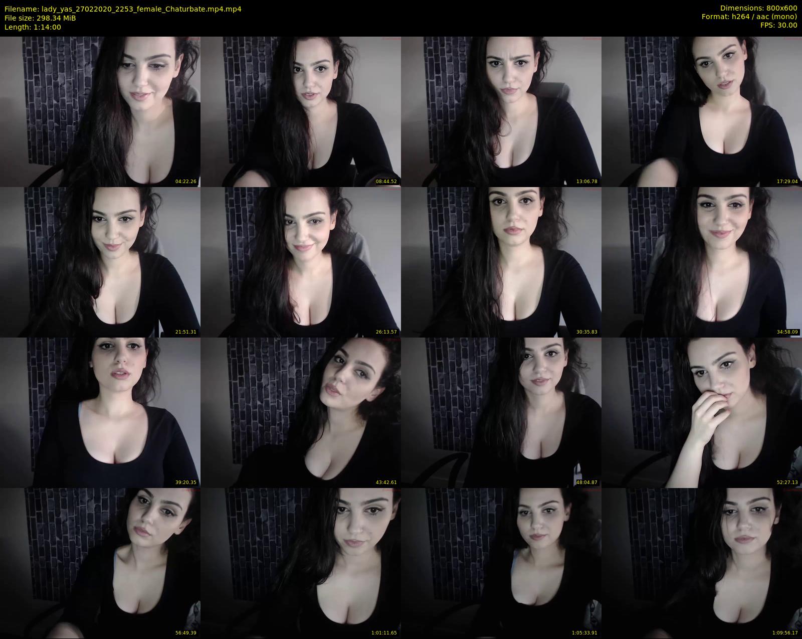 lady_yas — 74 minute Chaturbate female cam show recording, 480p, Feb 27, 2020