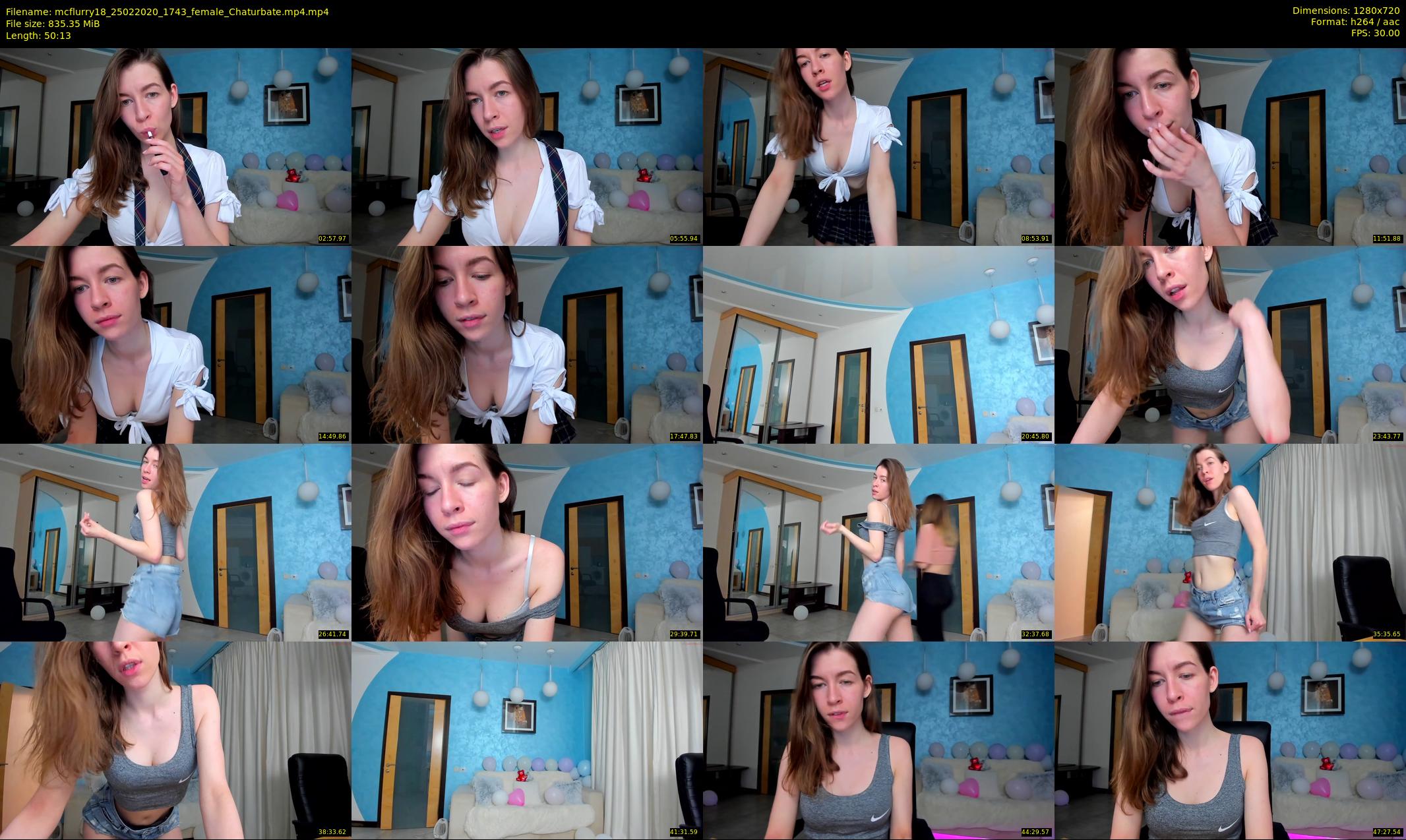 mcflurry18 — 51 minute Chaturbate female cam show recording, 720p, Feb 25, 2020