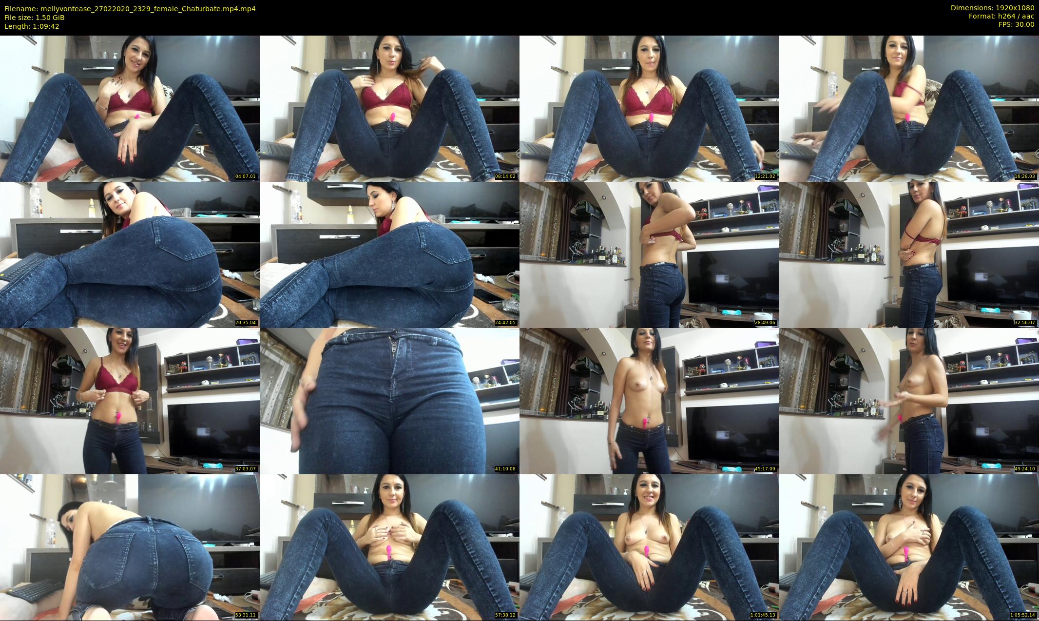 mellyvontease — 70 minute Chaturbate female cam show recording, 1080p, Feb 27, 2020