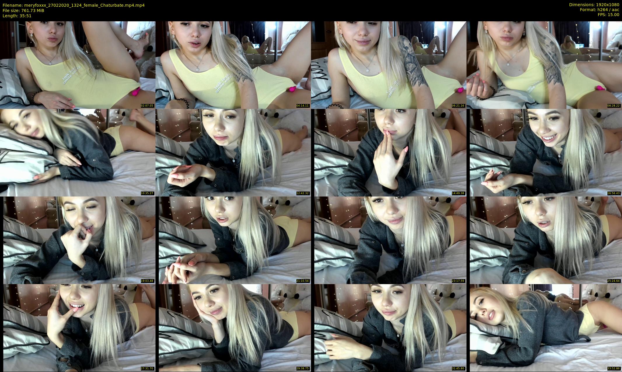 meryfoxxx — 36 minute Chaturbate female cam show recording, 1080p, Feb 27, 2020