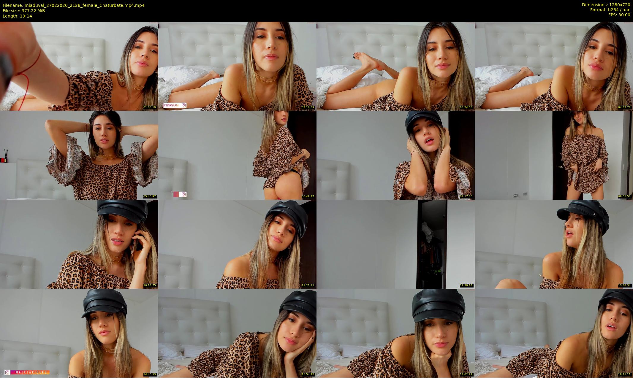 miaduval — 20 minute Chaturbate female cam show recording, 720p, Feb 27, 2020