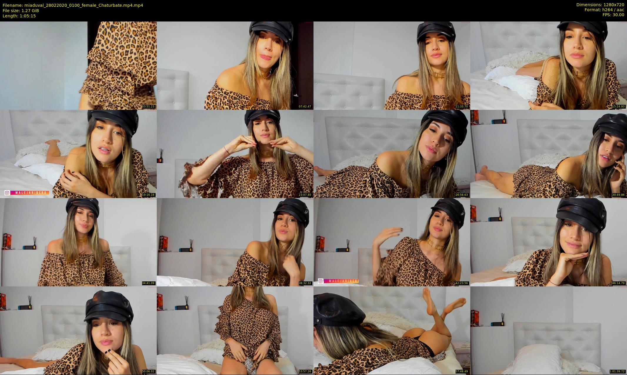 miaduval — 66 minute Chaturbate female cam show recording, 720p, Feb 28, 2020